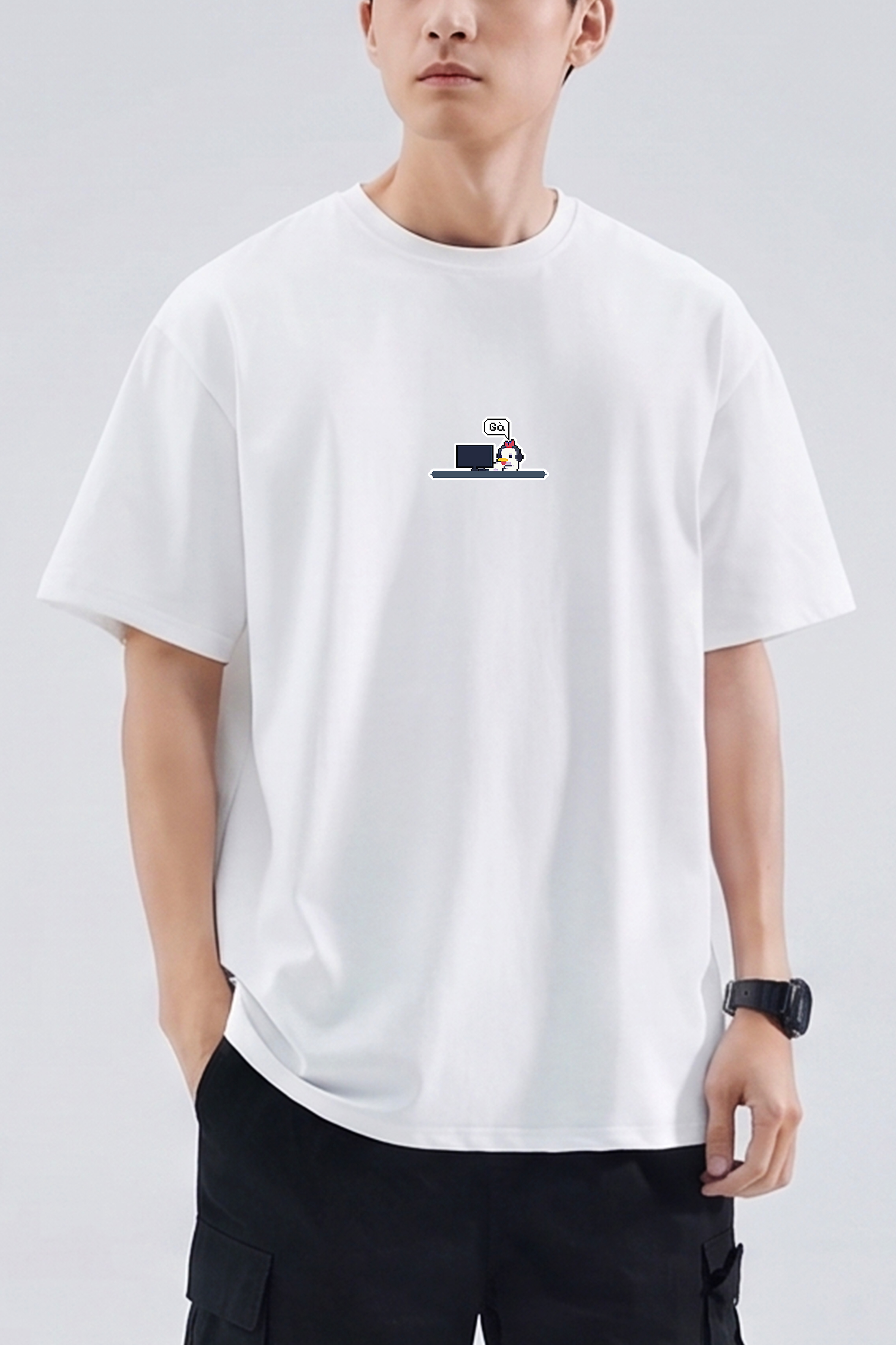 [GIG Store] Áo Thun Cotton Unisex Nam Nữ "Gà"
