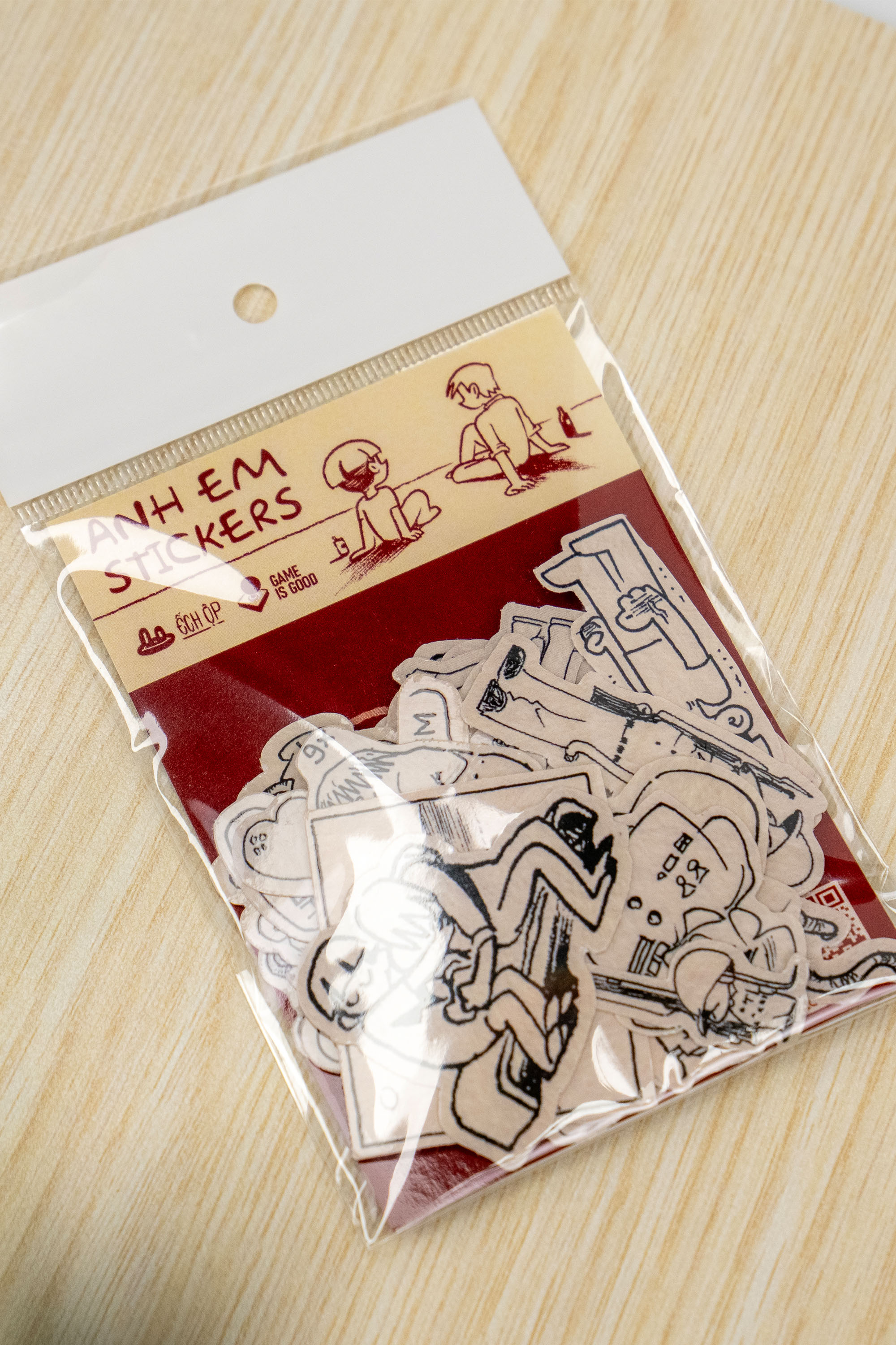 [Freeship] Sticker Chống Nước Ếch Ộp x GIG Ver. "Anh Em" Dán Laptop, Điện Thoại, Mũ Bảo Hiểm, Cốc,...