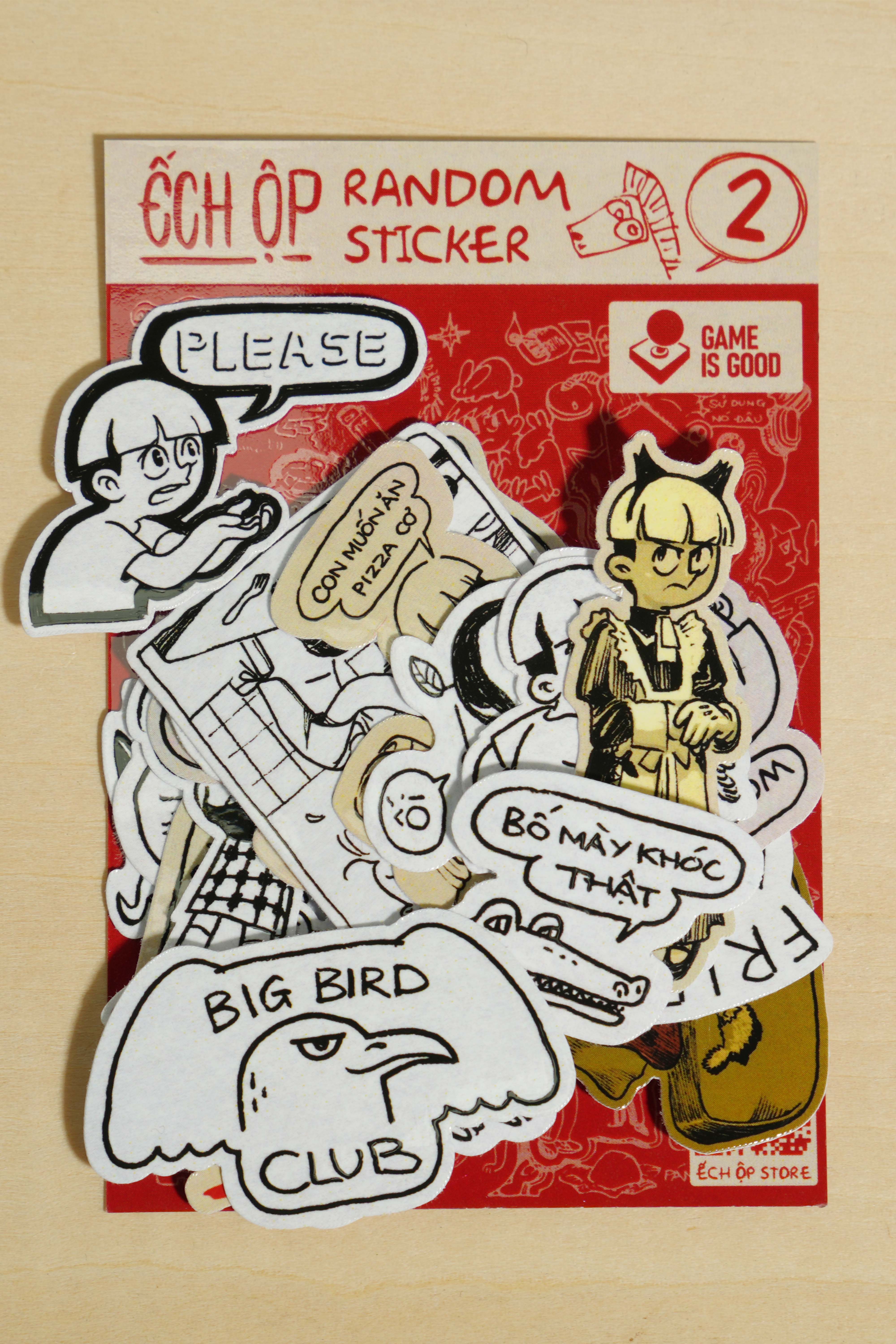 [Freeship] Set Sticker In Hình Meme | Ếch Ộp x GIG Dán Ốp Điện Thoại, Dán Laptop, Mũ, Cốc,...