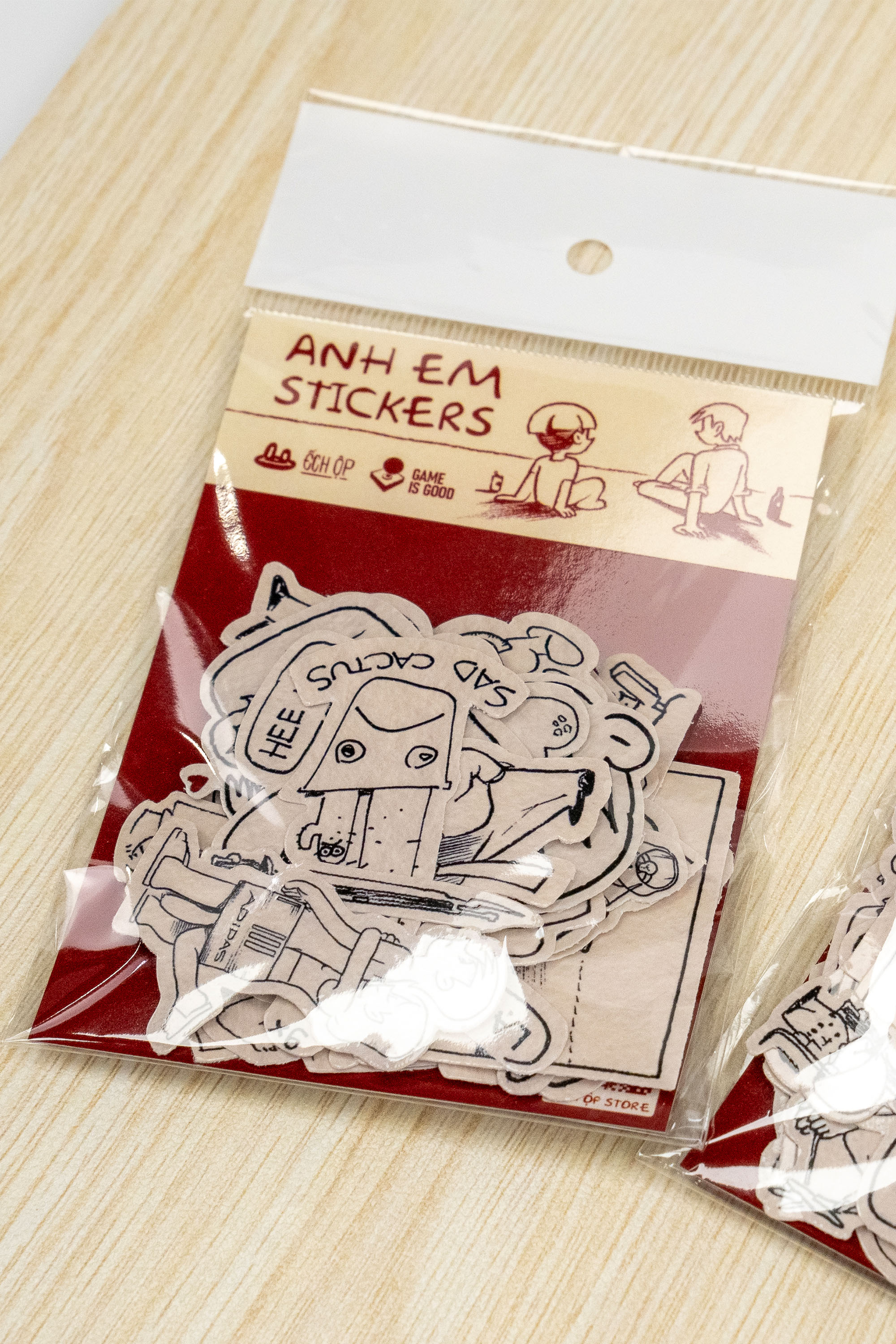 [Freeship] Sticker Chống Nước Ếch Ộp x GIG Ver. "Anh Em" Dán Laptop, Điện Thoại, Mũ Bảo Hiểm, Cốc,...