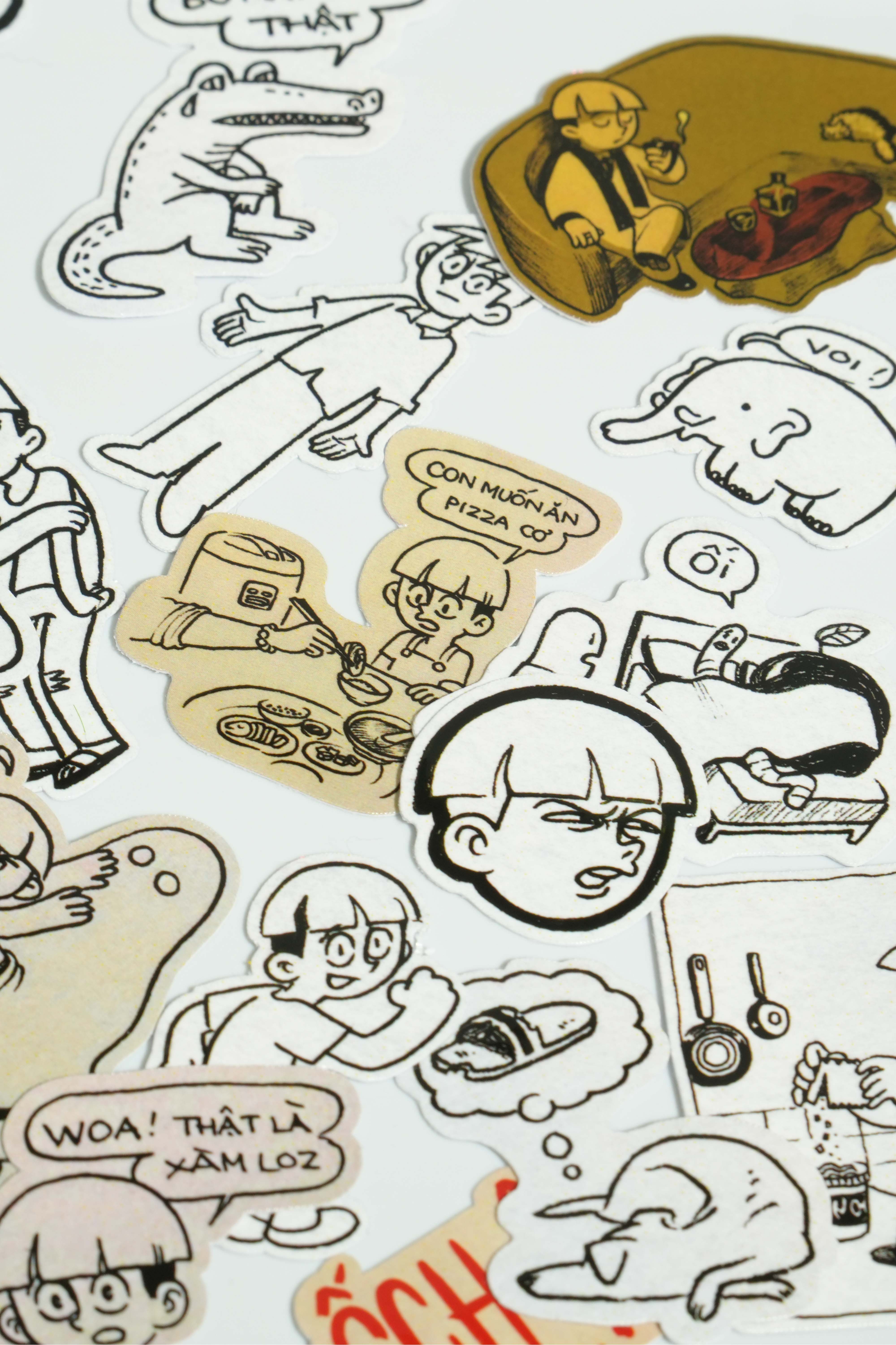 [Freeship] Set Sticker In Hình Meme | Ếch Ộp x GIG Dán Ốp Điện Thoại, Dán Laptop, Mũ, Cốc,...