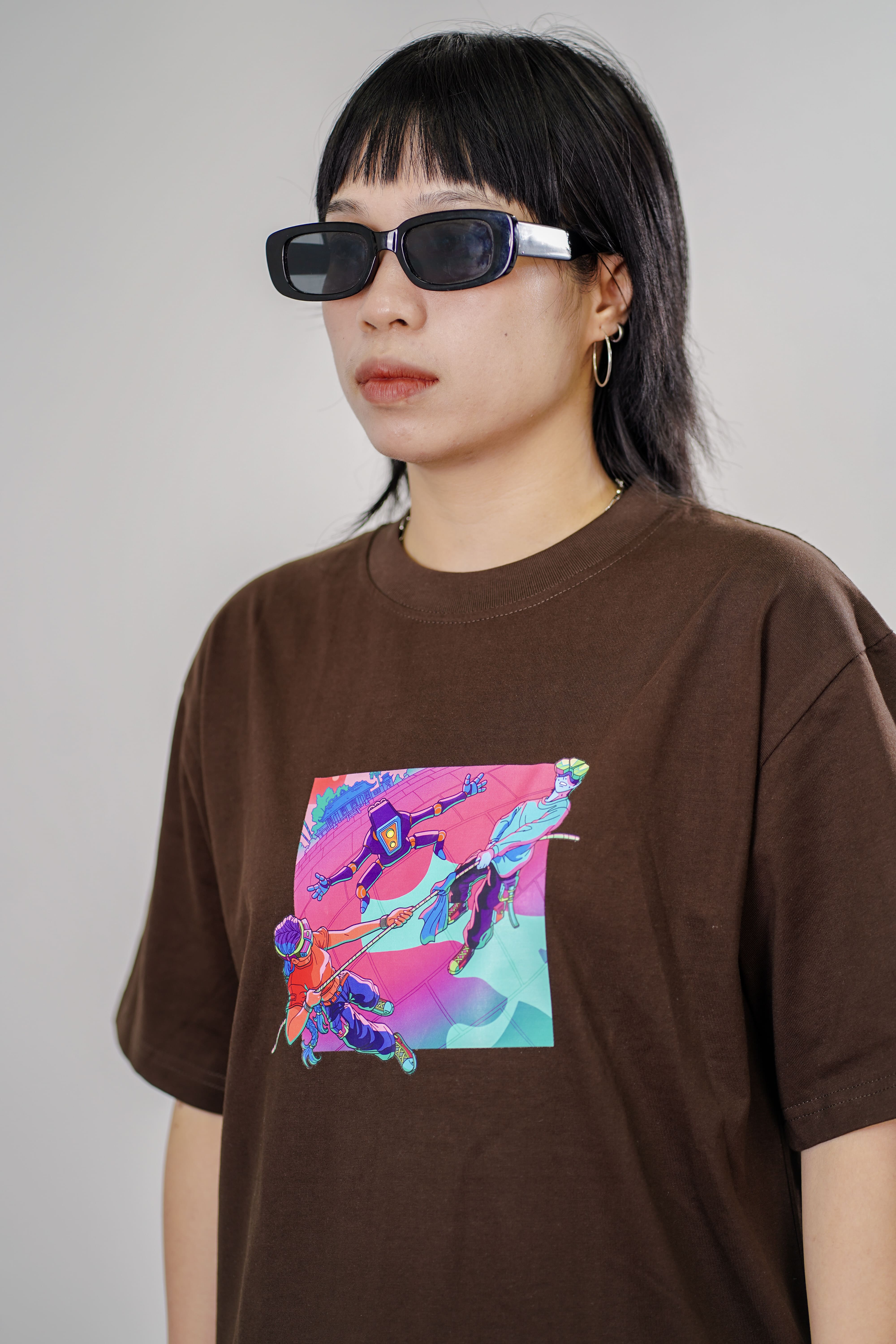 [BST Nối] Áo Phông Cotton In Hình Trò Chơi Dân Gian Kéo Co