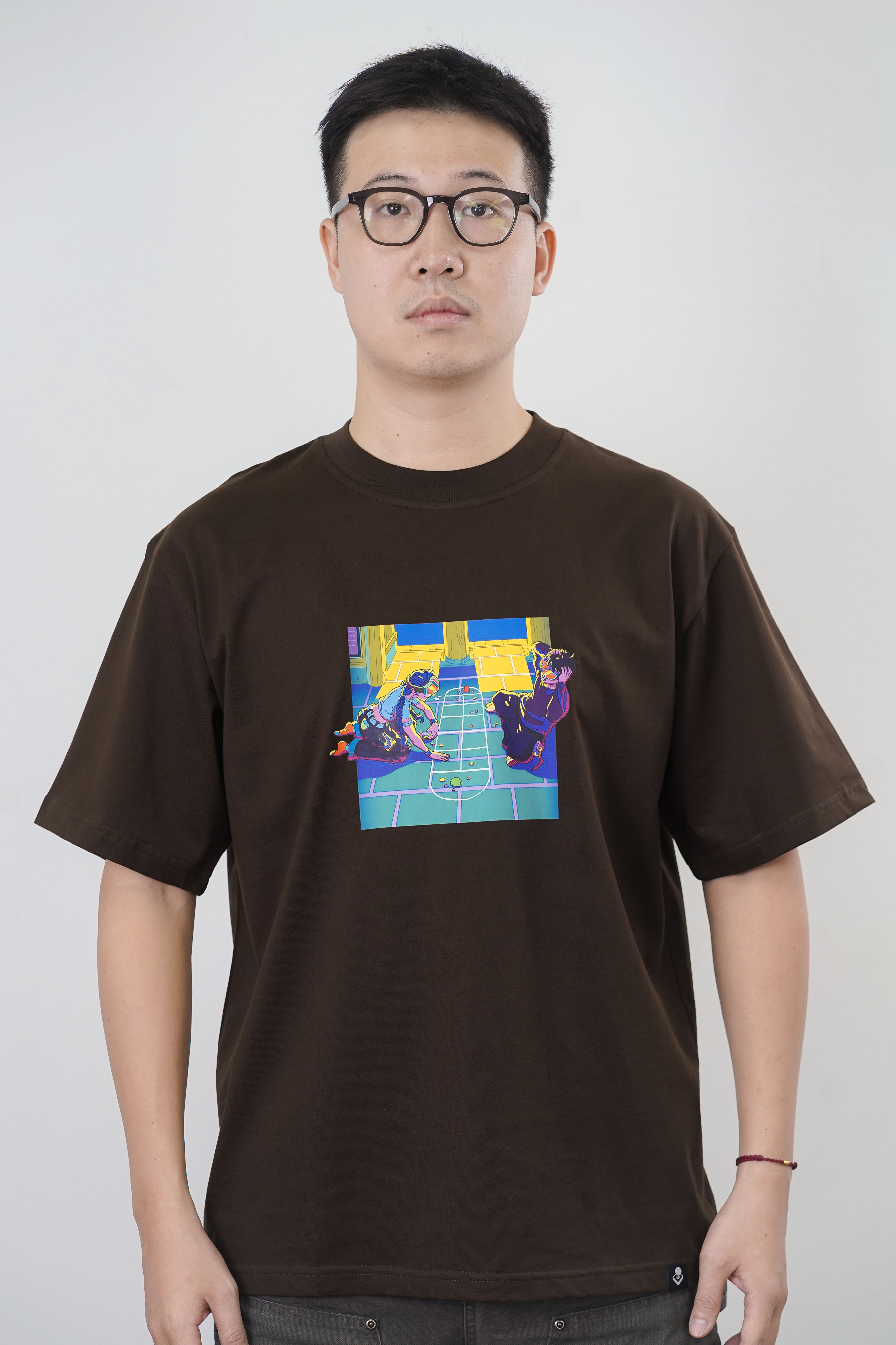 [BST Nối] Áo Phông Cotton In Hình Trò Chơi Dân Gian Ô Ăn Quan