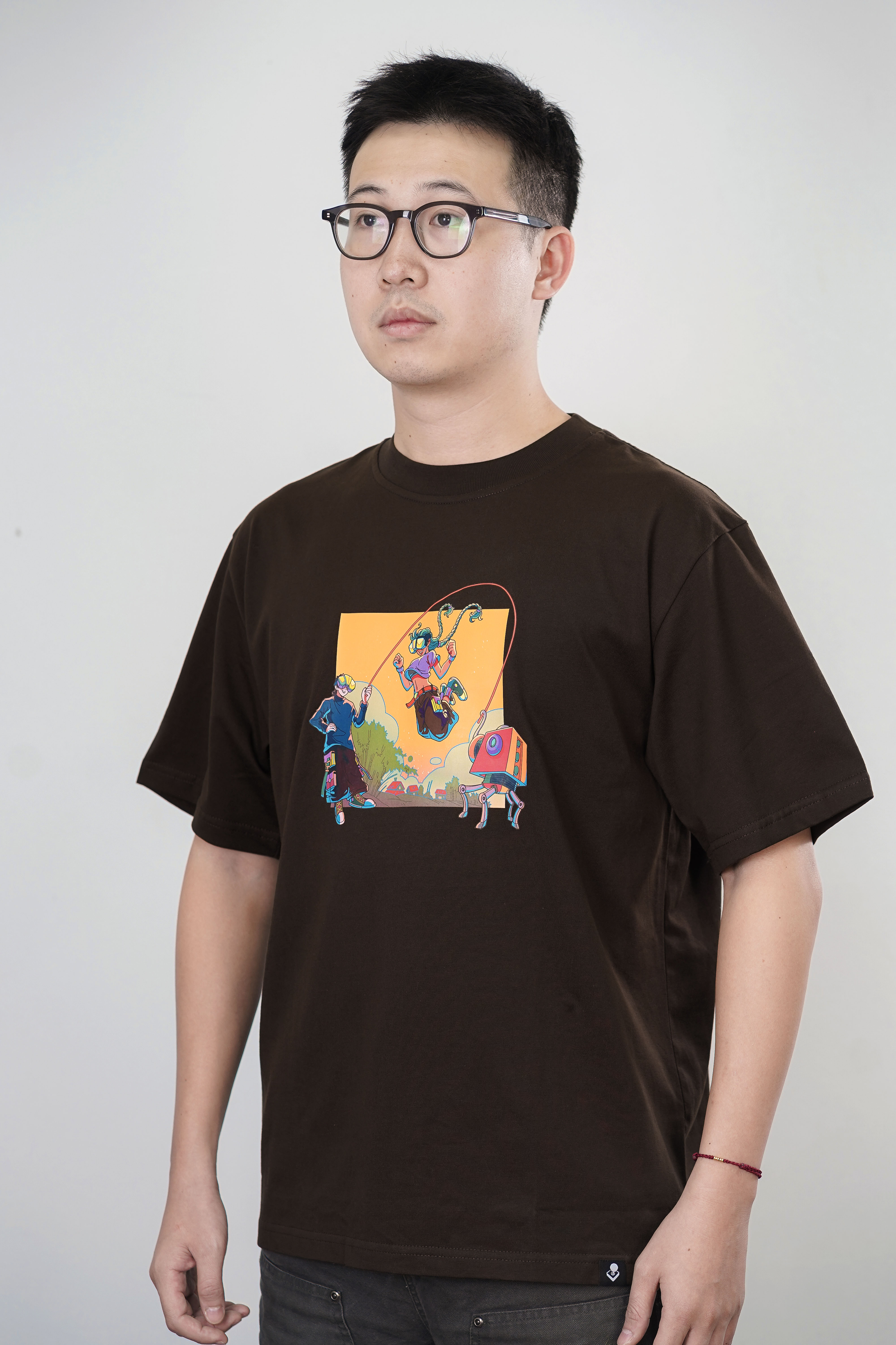 [BST Nối] Áo Phông Cotton In Hình Trò Chơi Dân Gian Nhảy Dây