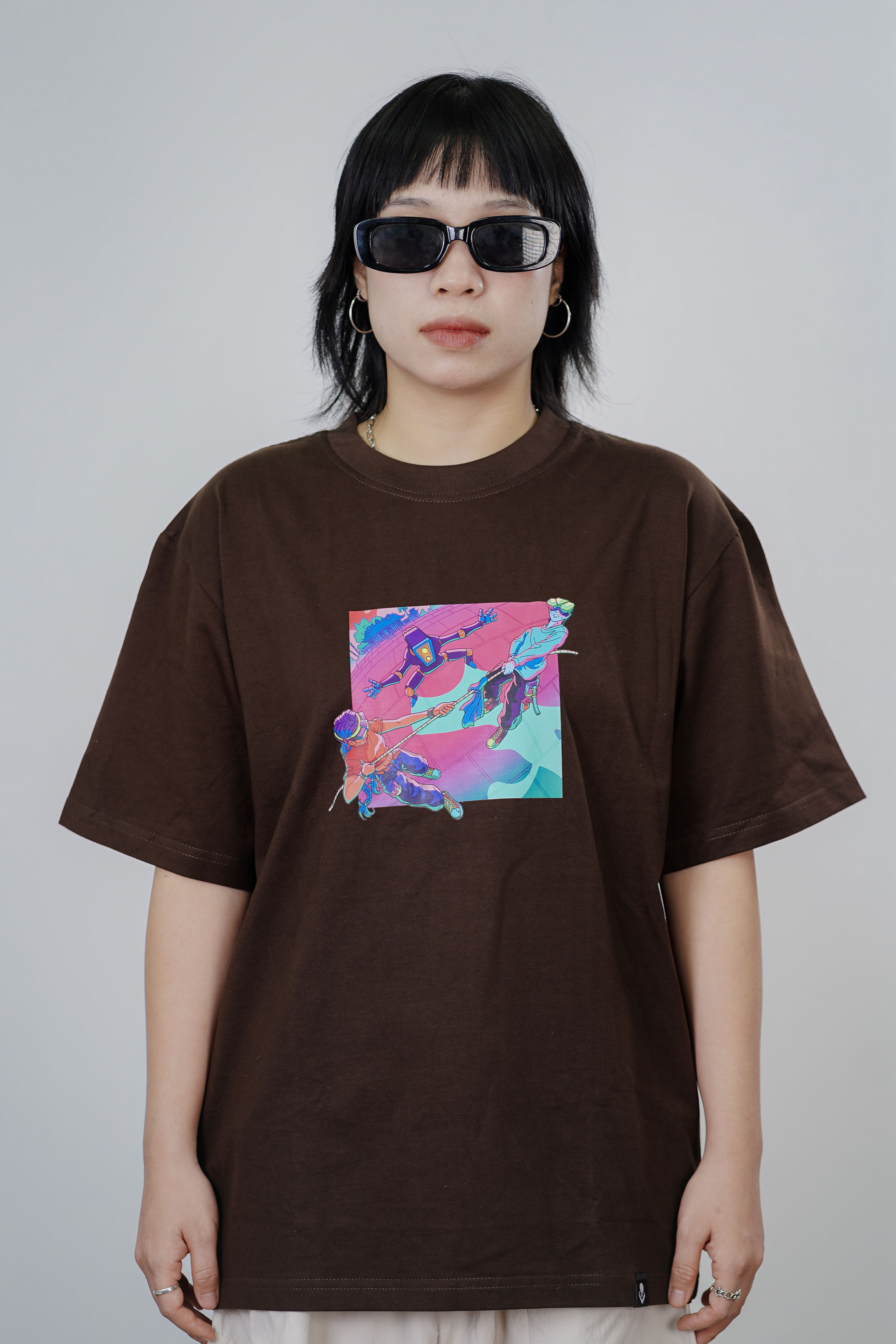 [BST Nối] Áo Phông Cotton In Hình Trò Chơi Dân Gian Kéo Co