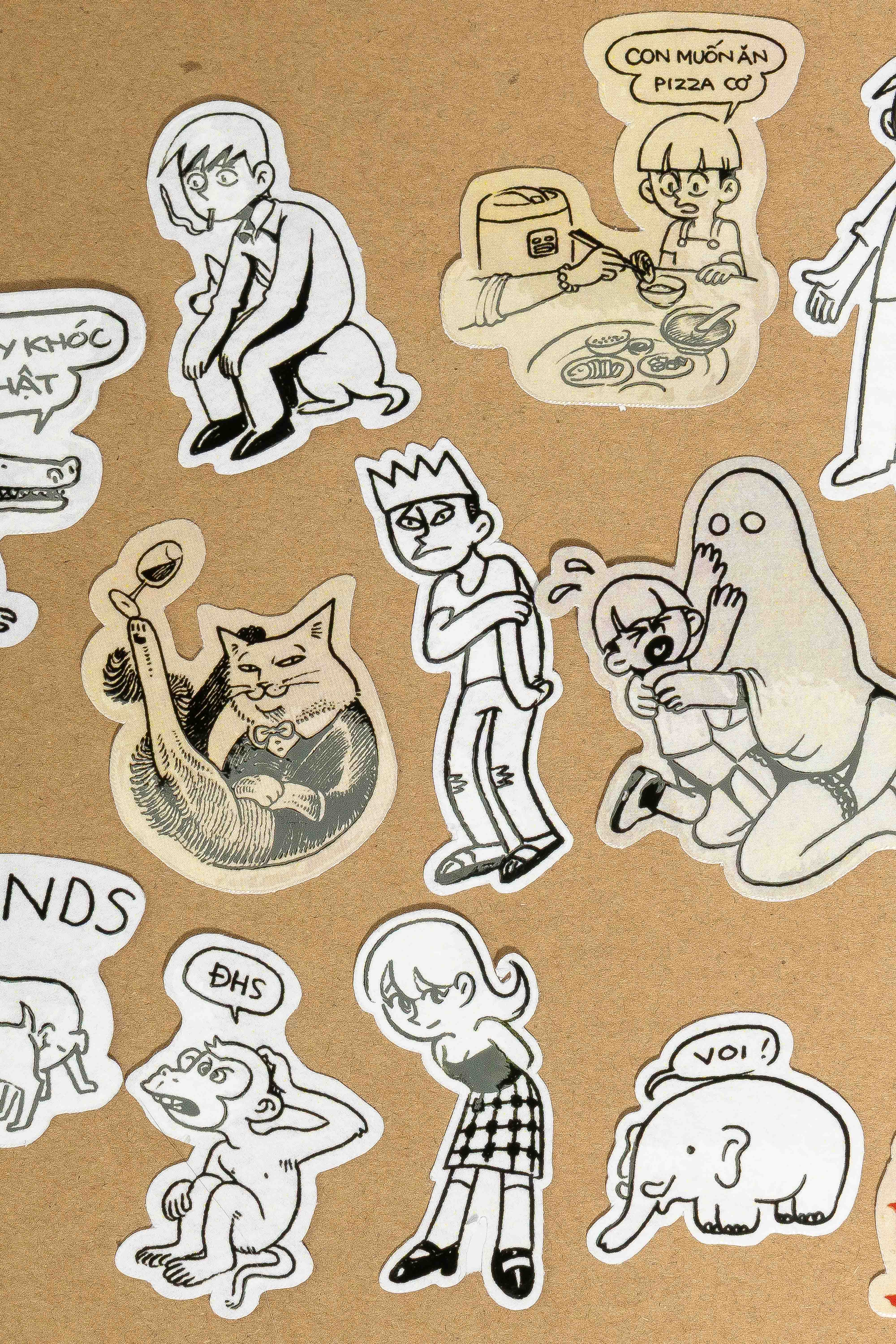[Freeship] Set Sticker In Hình Meme | Ếch Ộp x GIG Dán Ốp Điện Thoại, Dán Laptop, Mũ, Cốc,...