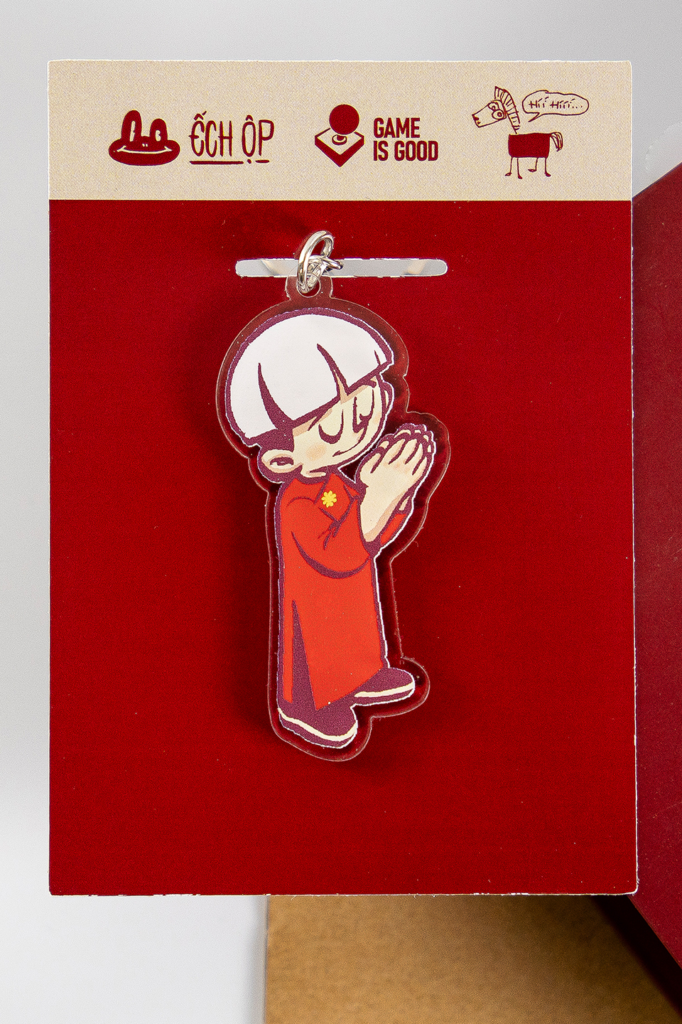 [Freeship] Móc Khóa Mica Ếch Ộp x GIG Sức Khỏe, Tình yêu, Bình An | Collection “Hí Hí”