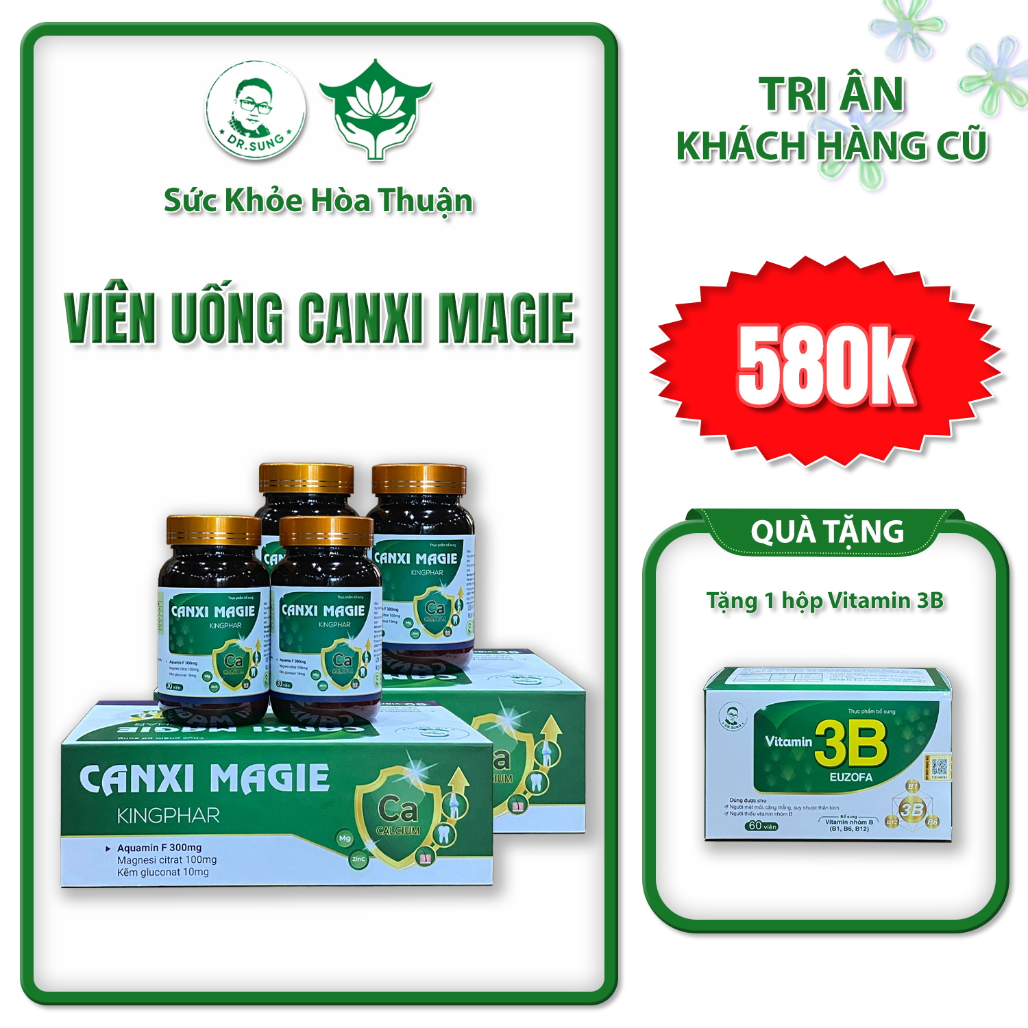 VIÊN UỐNG CANXI MAGIE - Dr. Sung