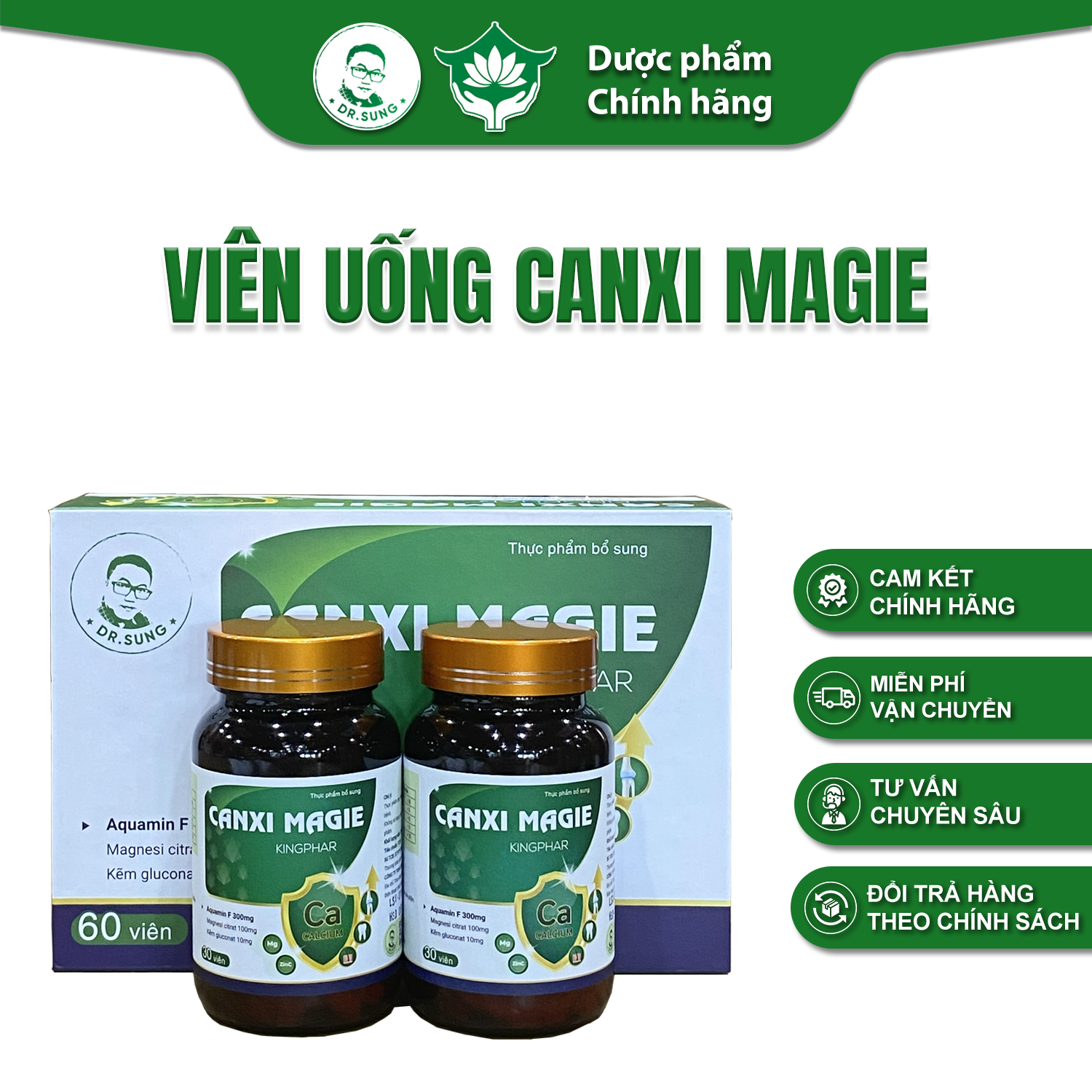 VIÊN UỐNG CANXI MAGIE - Dr. Sung