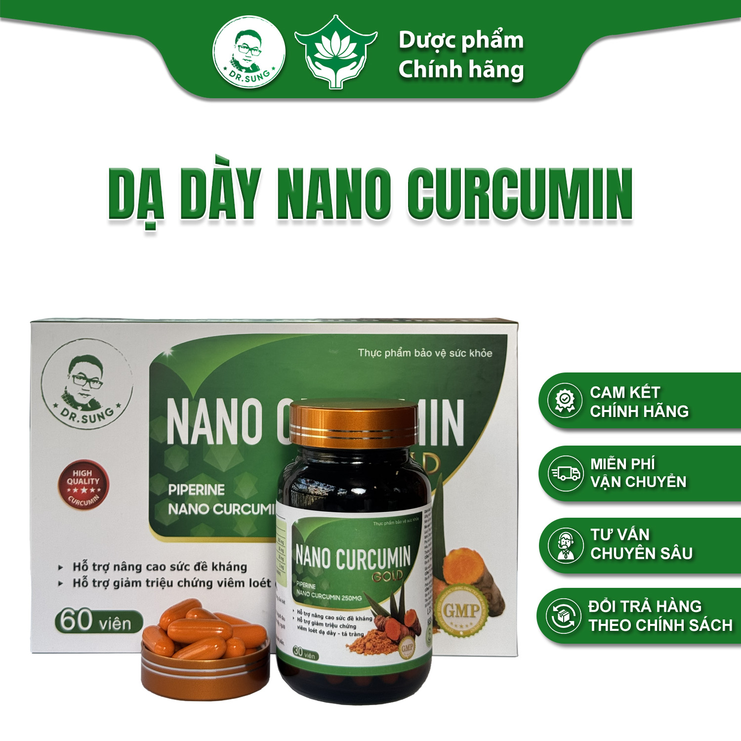 DẠ DÀY NANO CURCUMIN - Dr. Sung