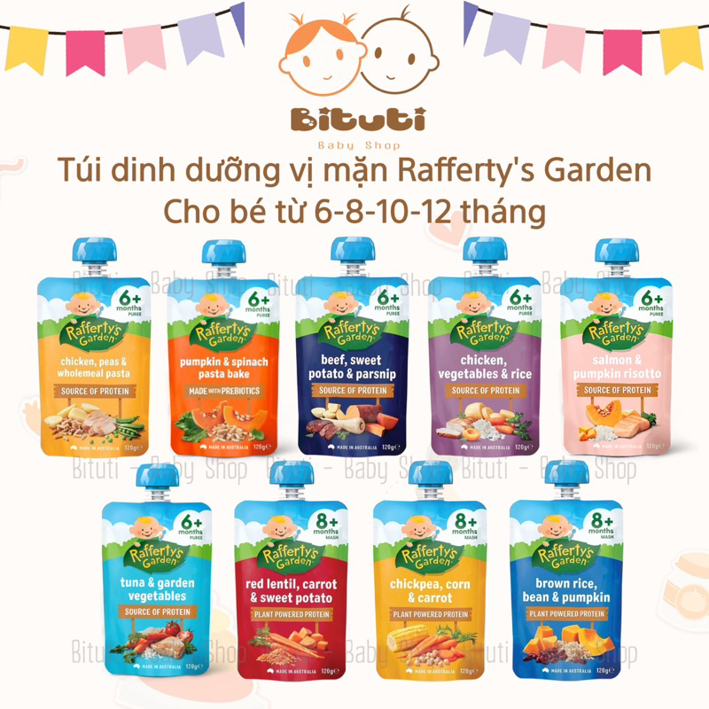 Túi Dinh Dưỡng Rafferty's Garden cho bé ăn dặm từ 6 tháng