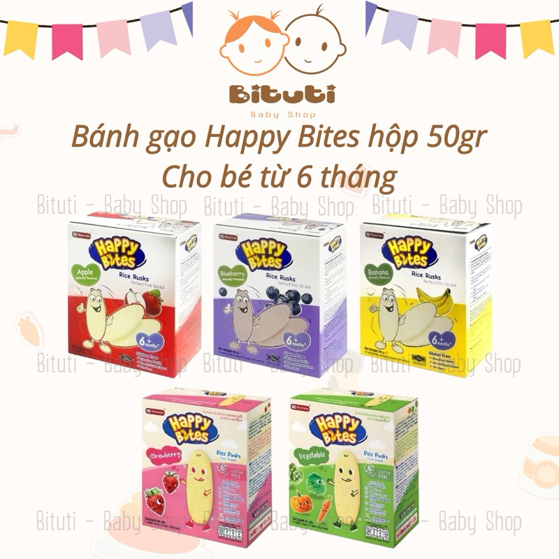 Bánh gạo Happy Bites 50gr