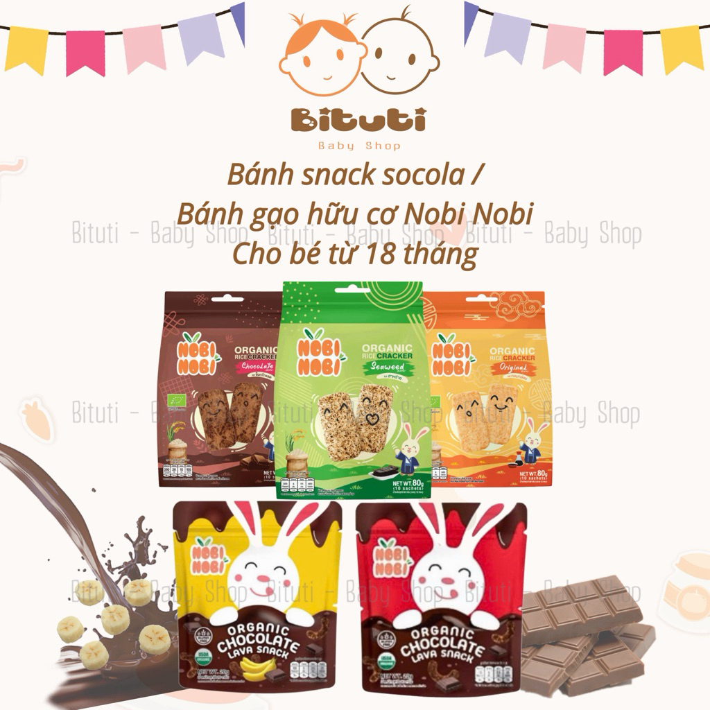 Bánh snack hữu cơ Nobi Nobi