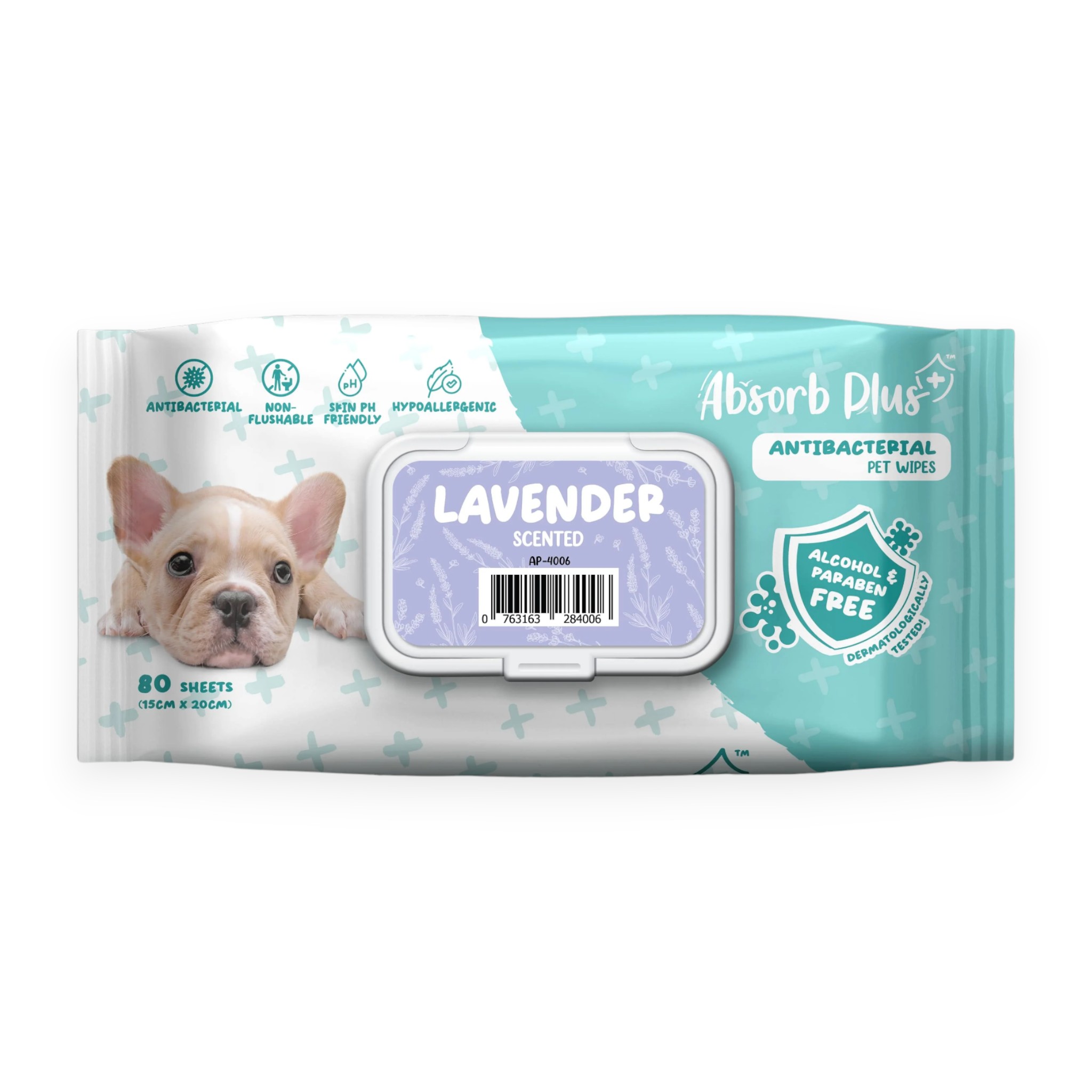 Khăn Ướt K/Khuẩn Chó_Lavender_TÍM_AP Antibac PetWipe