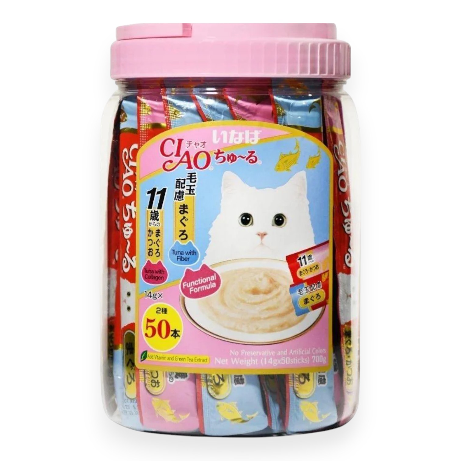 Ciao Churu Cá ngừ Collagen 50 thanh