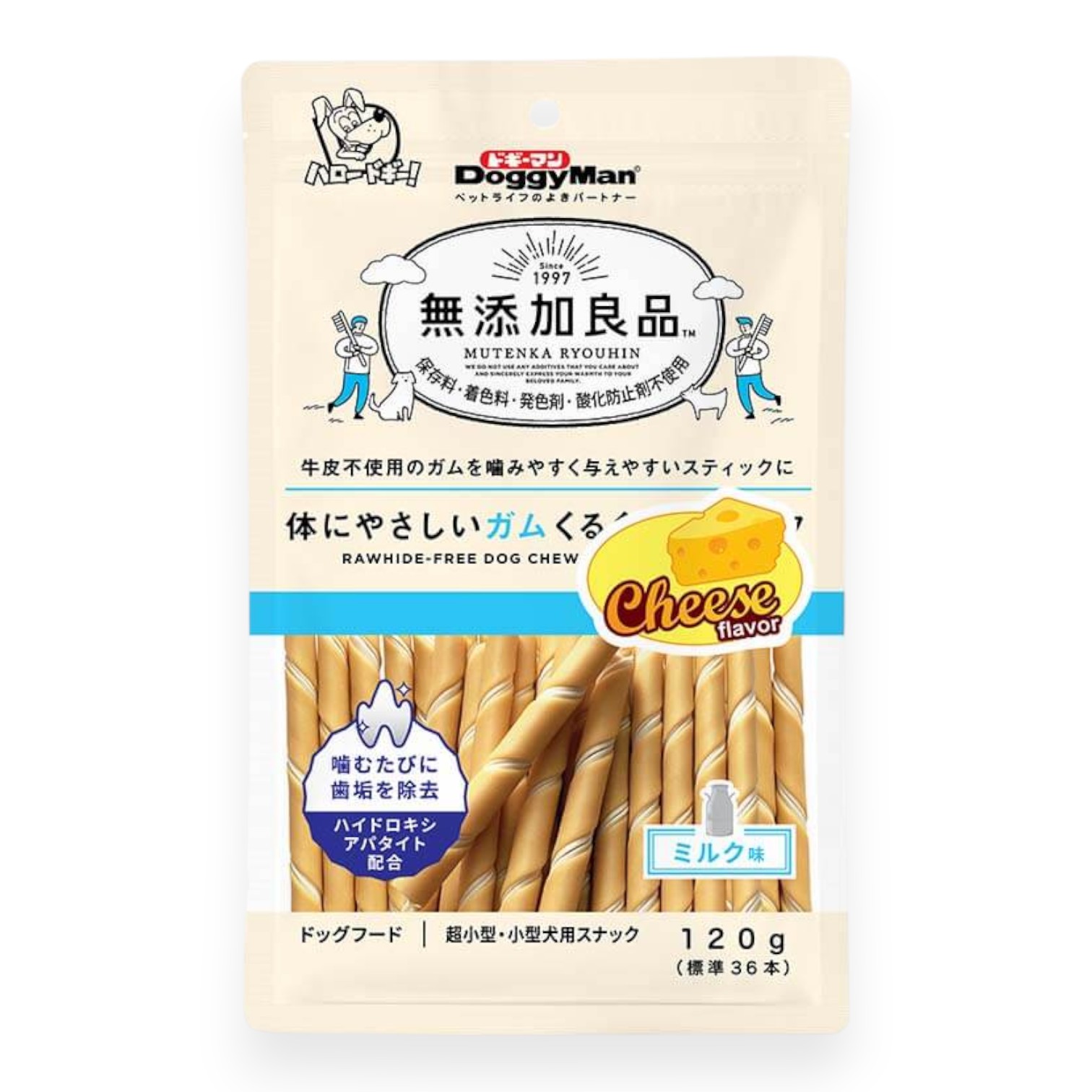 Treats DoggyMan Que Gặm - Phô Mai Mini Gói 120g cho Chó