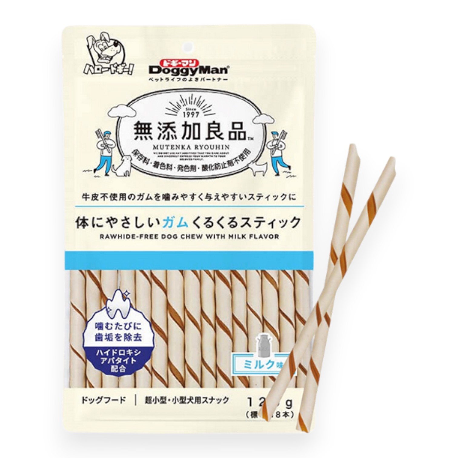 Treats DoggyMan Que Gặm - Sữa Gói 120g cho Chó