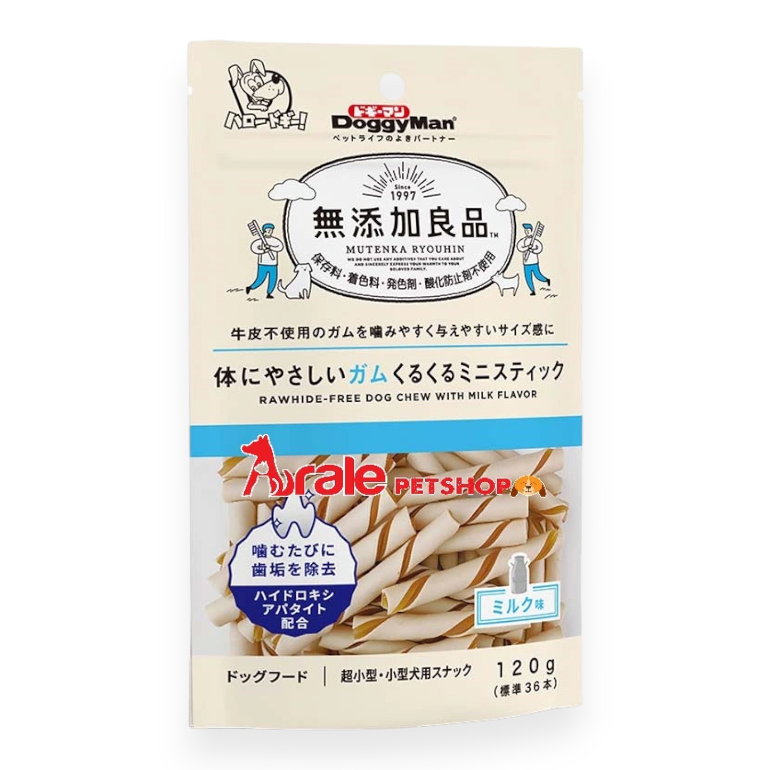 DoggyMan - Que gặm - Sữa mini 120g