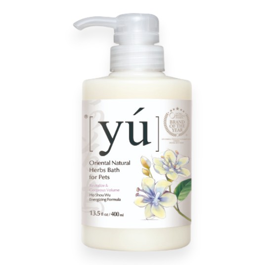 Sữa tắm Yú Hà Thủ Ô Chai 400ml cho Chó & Mèo