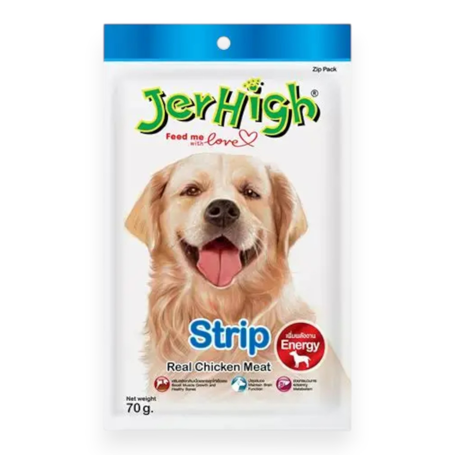 Bánh Thưởng JerHigh Strip Gói 70g cho Chó