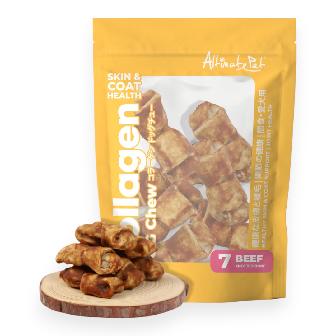 Treats Altimate Pet Gặm Sạch Răng Collagen - Khúc Xương Vị Thịt Bò Bịch 90g cho Chó
