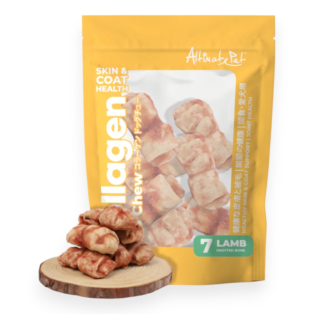 Treats Altimate Pet Gặm Sạch Răng Collagen - Khúc Xương Vị Thịt Cừu Bịch 90g cho Chó