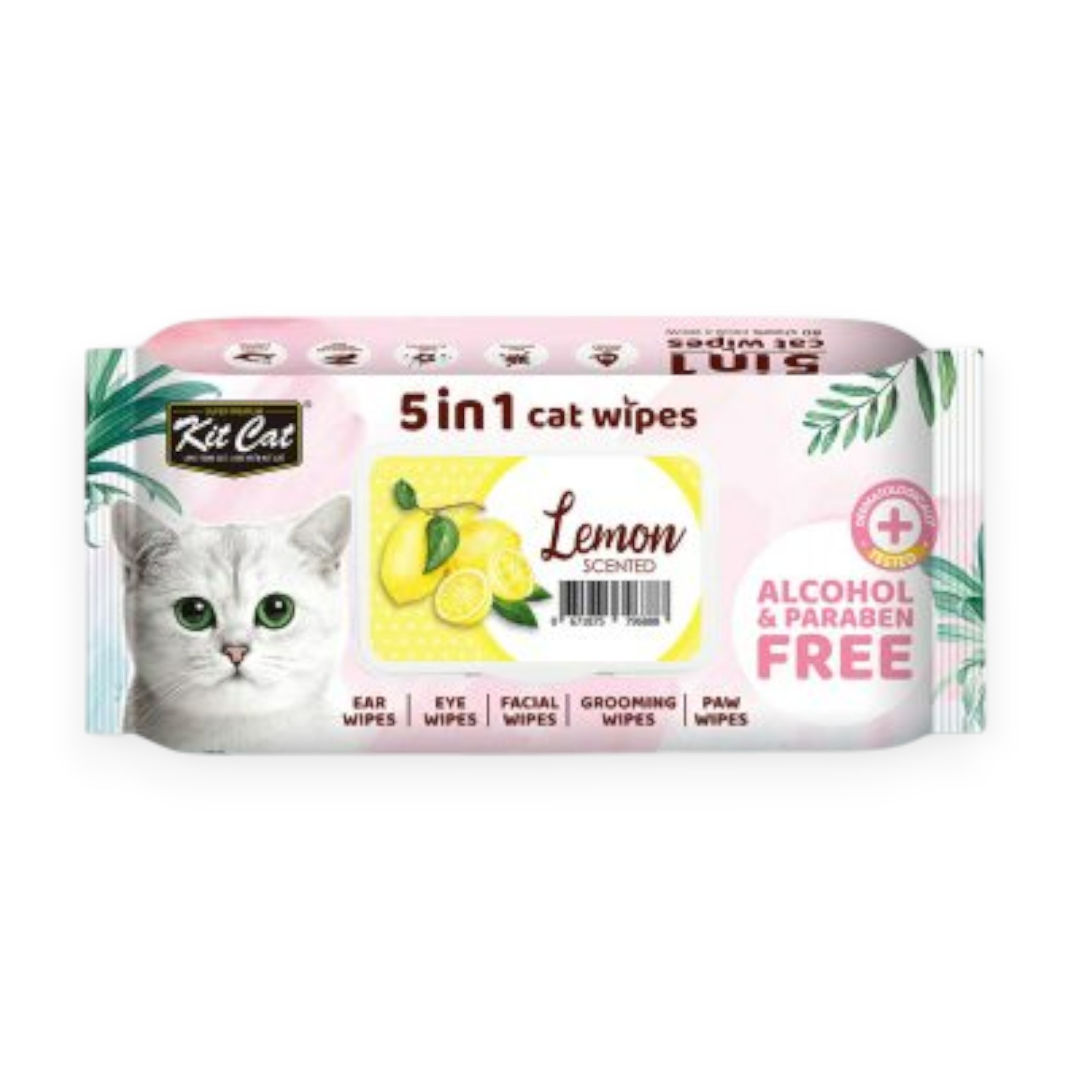 Khăn ướt Kit Cat Chanh Vàng 80 Tờ Size 15x20 cm cho Mèo - Lemon