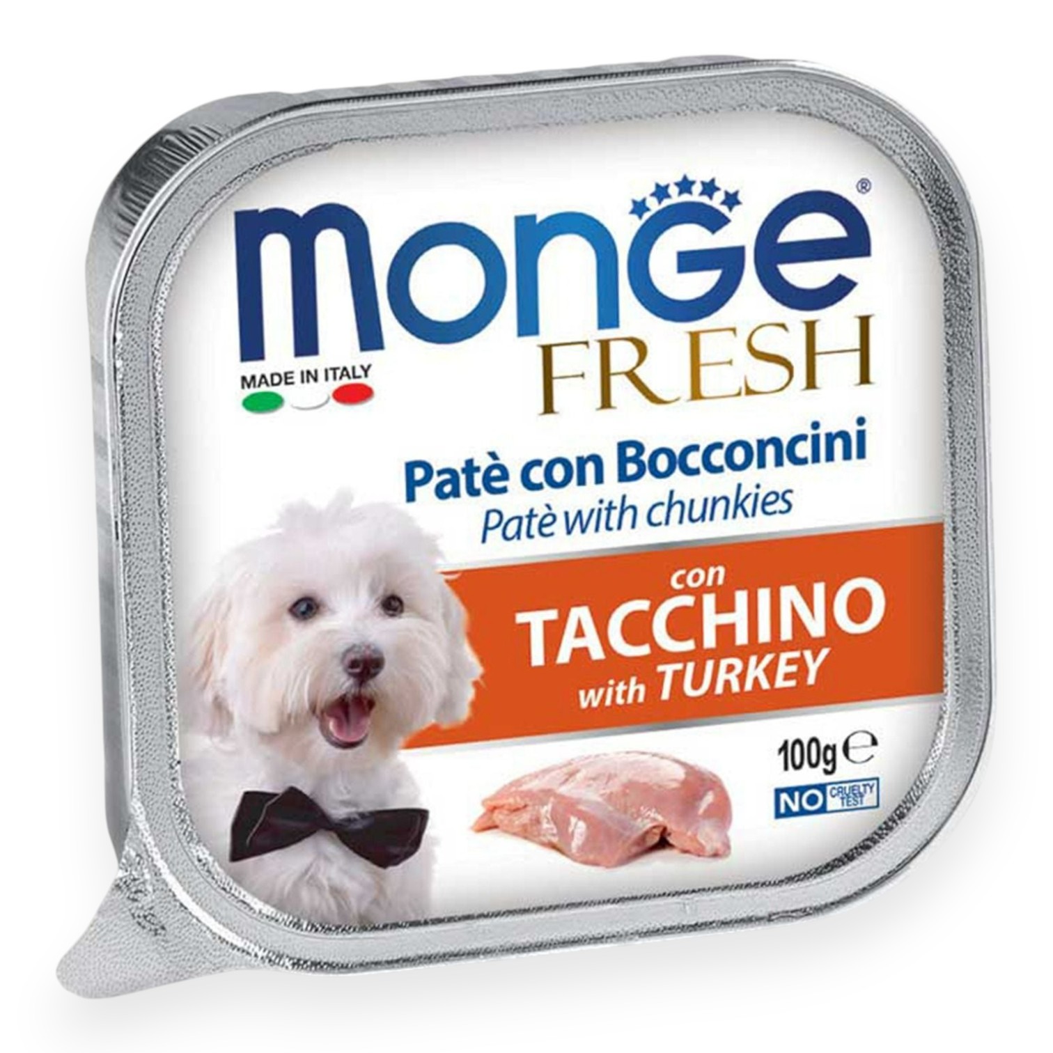 Pate Monge Vị Gà Tây & Rau Củ Lon 400g cho Chó