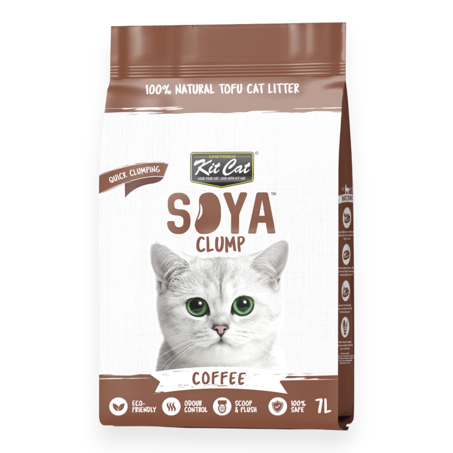 Cát đậu nành Kit Cat Cà Phê Bịch 7L cho Mèo - Coffee