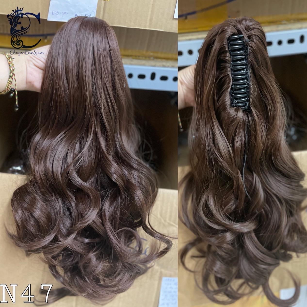 Tóc giả Ngoạm Tóc xoăn phồng MN47