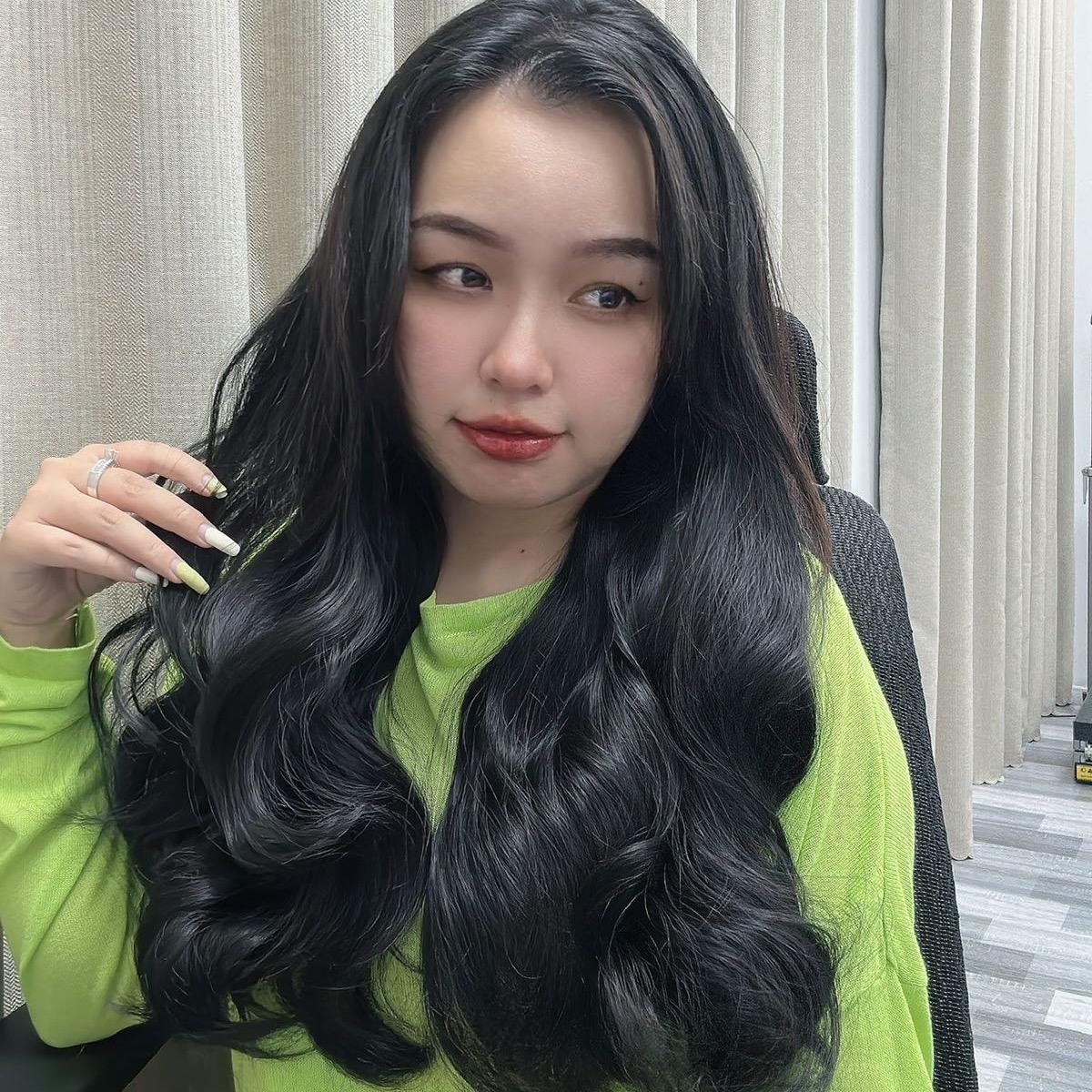 Tóc Kẹp Chữ U Xoăn Phồng Đẹp ku39 55cm