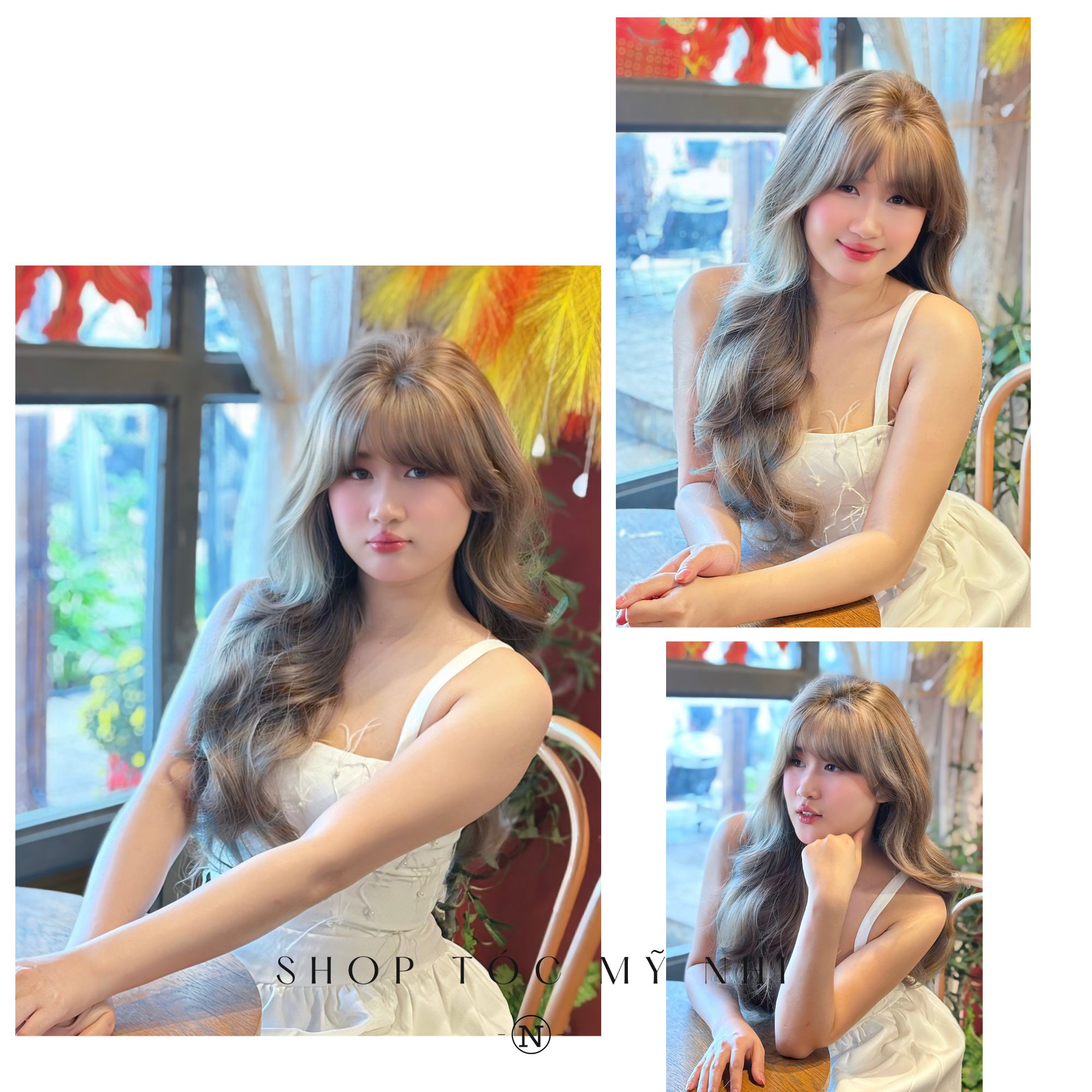 Tóc Giả Dệt Kim Mái Thưa Xoăn Thượng Hải NG01 65cm