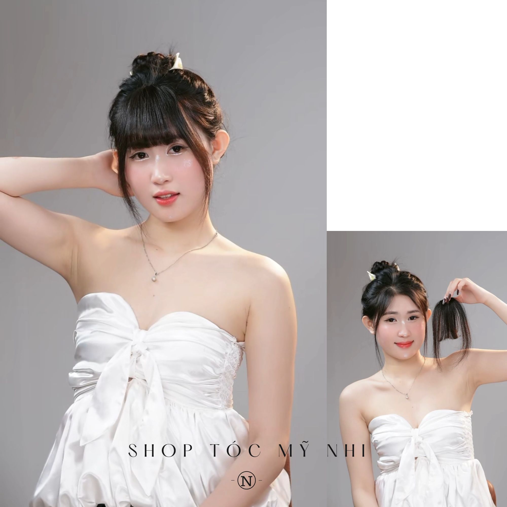 Mái Ngố 1 Kẹp Tóc Mây