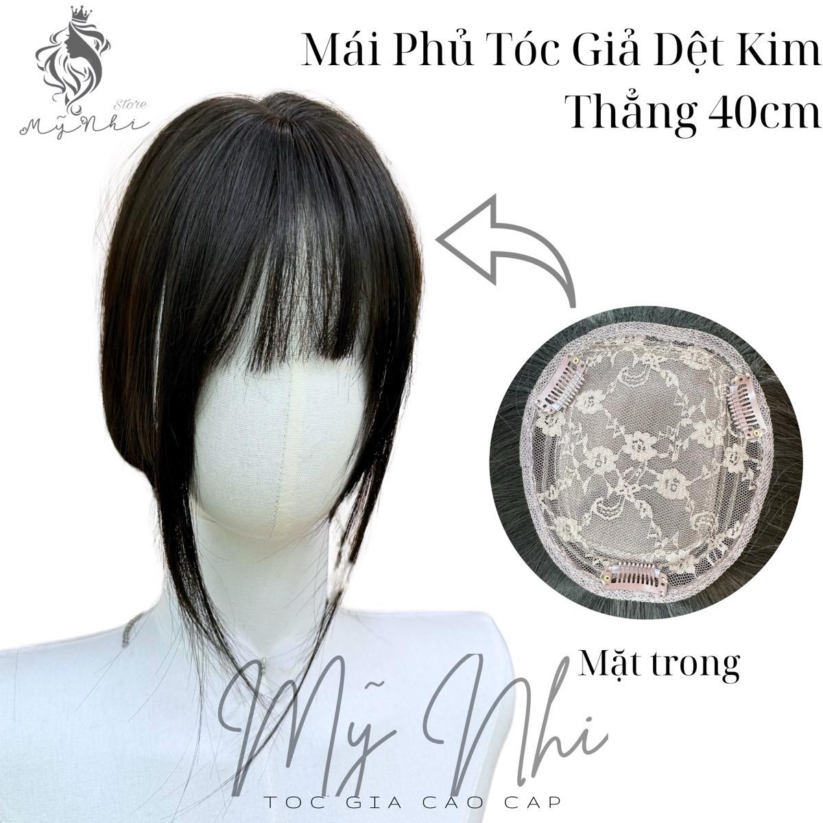 Mái Phủ Tóc Giả Dệt Kim Mái Thưa MP01 40cm