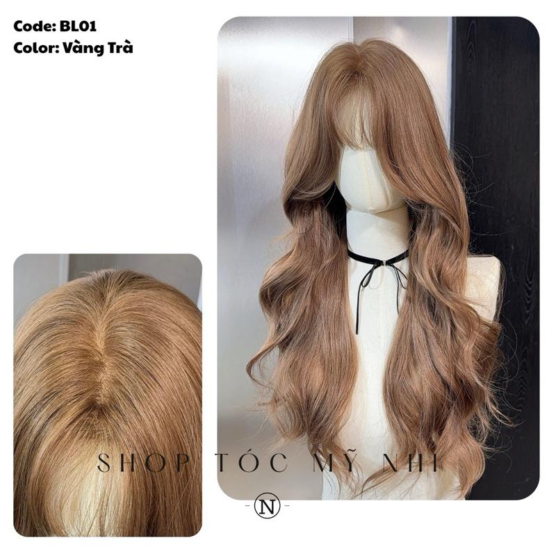 Tóc Giả Bio-Lace 3D Mái Thưa Xoăn layer BL01 độ dài 60cm (Viền Da Sinh Học Skin-Fit)