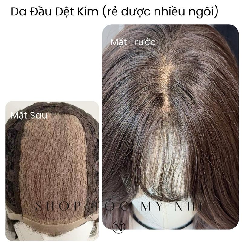 Tóc Giả Bio-Lace 3D Mái Thưa Xù Sóng BL03 độ dài 60cm (Viền Da Sinh Học Skin-Fit)