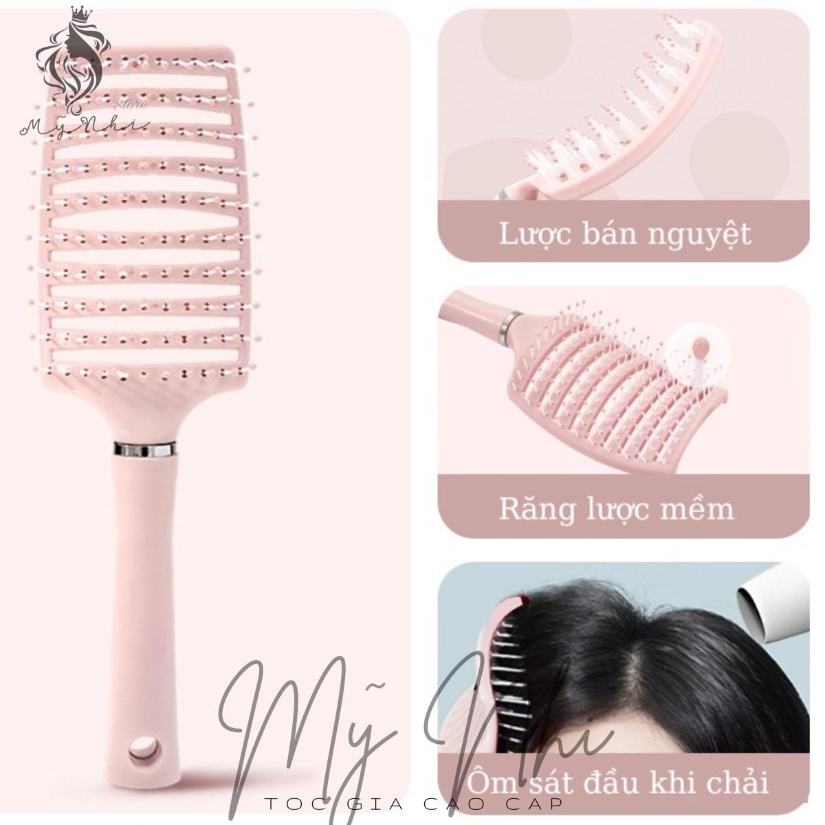 Lược Bán Nguyệt Gỡ Rối Chải Phồng Dành Cho Tóc (giao màu ngẫu nhiên)