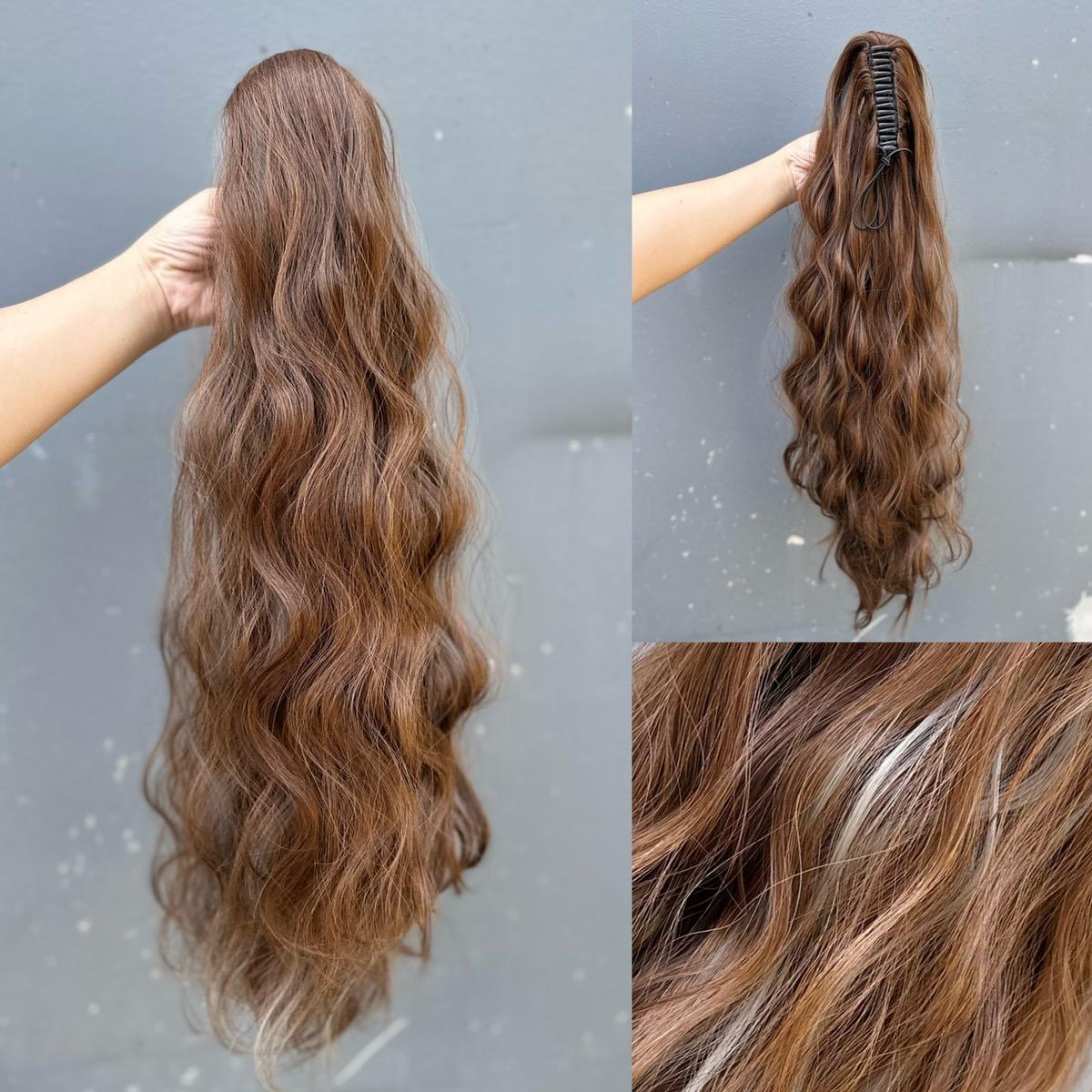 Ngoạm Xù Sóng Tóc giả MN42 Light dài 60cm