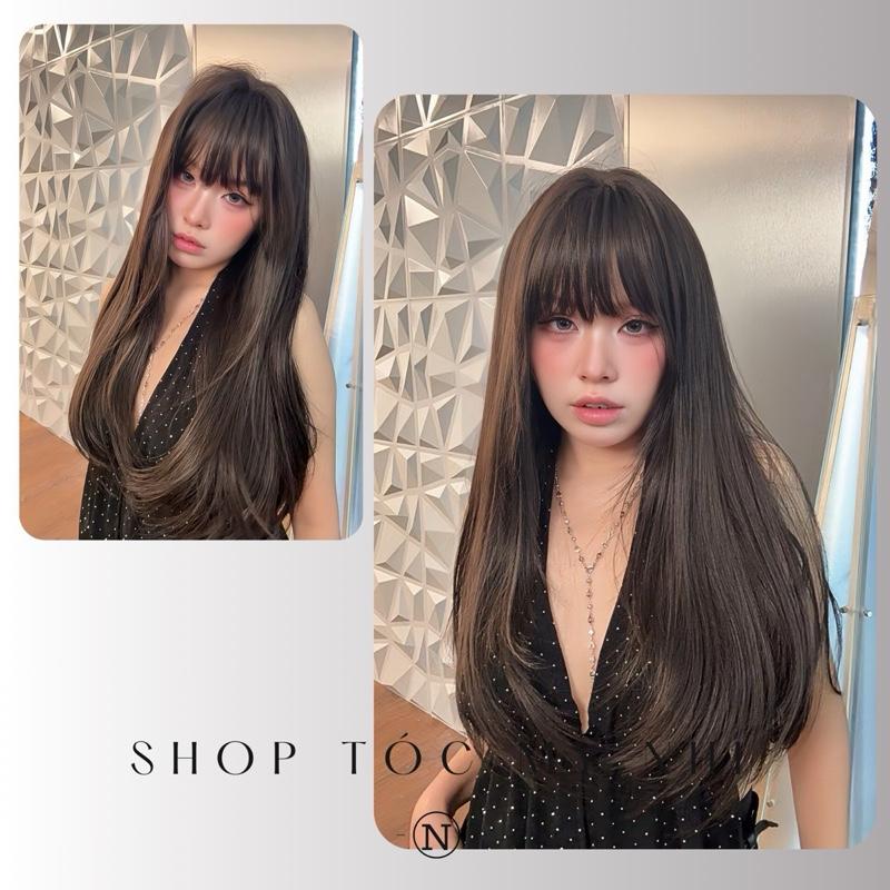 Tóc Giả  Dệt Kim Mái Thưa Cúp Layer NG03 dài 60cm