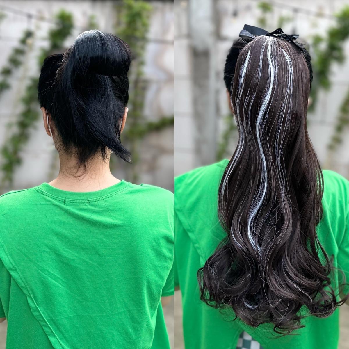 Buộc Tóc giả Xoăn Light D19 50cm