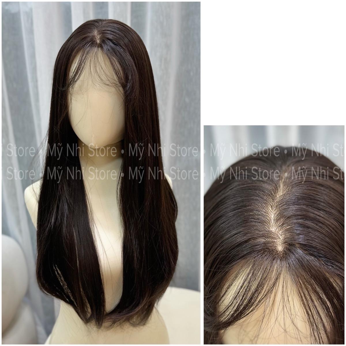 Tóc Giả Dệt Kim Hai Mái Thẳng V2dk02