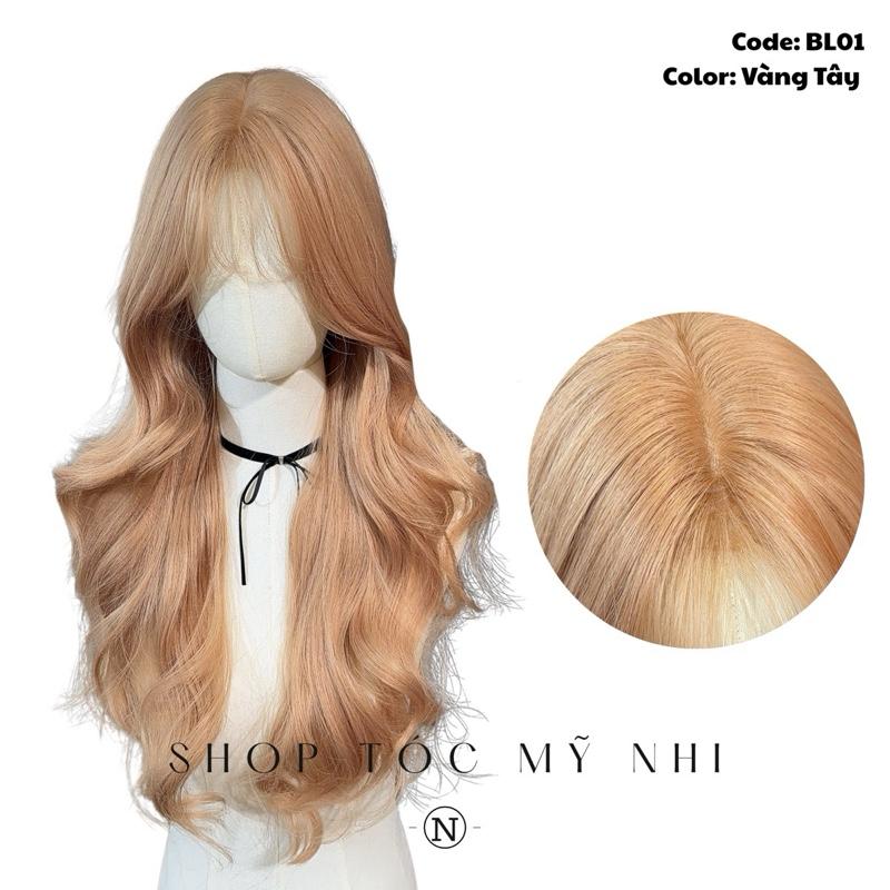 Tóc Giả Bio-Lace 3D Mái Thưa Xoăn layer BL01 độ dài 60cm (Viền Da Sinh Học Skin-Fit)