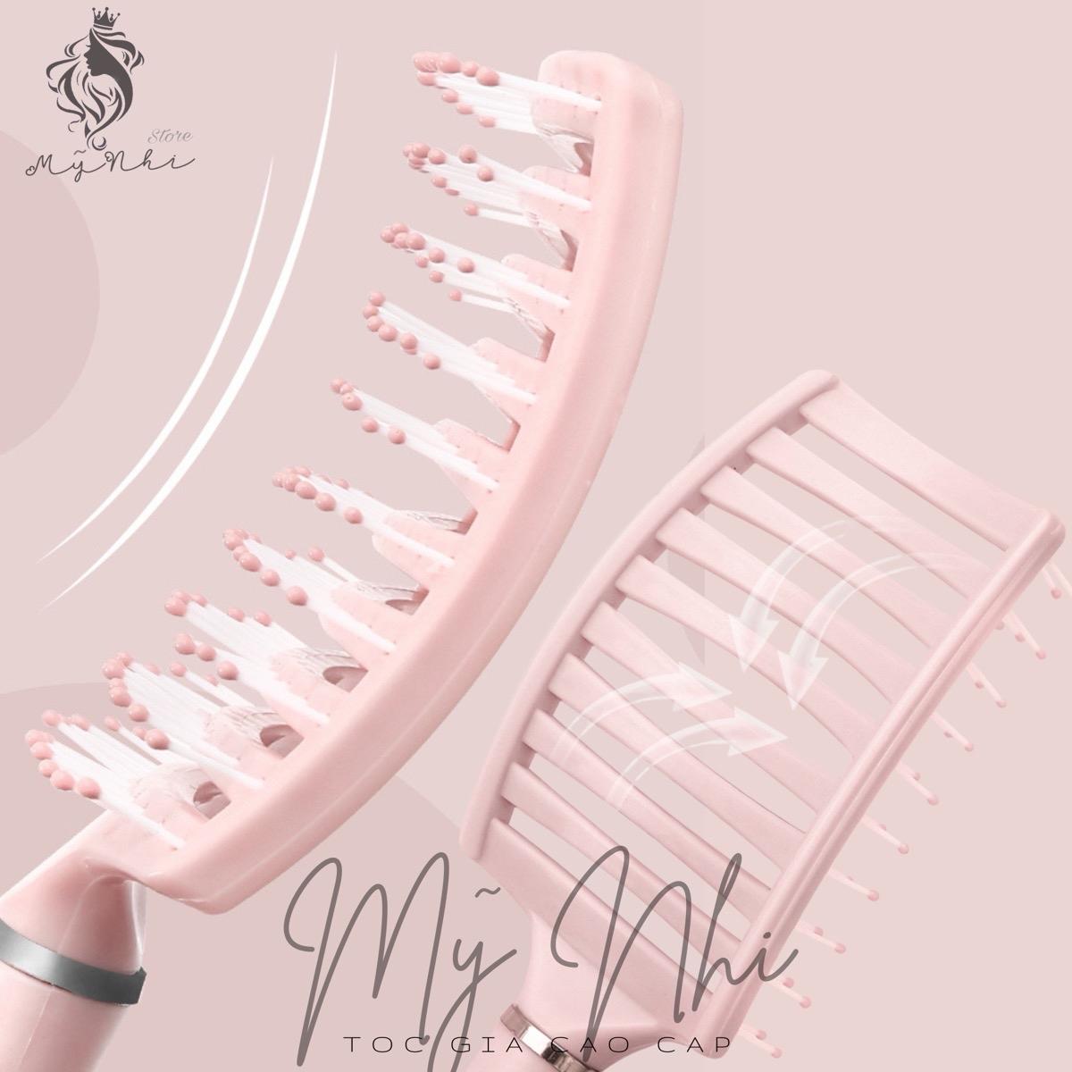 Lược Bán Nguyệt Gỡ Rối Chải Phồng Dành Cho Tóc (giao màu ngẫu nhiên)