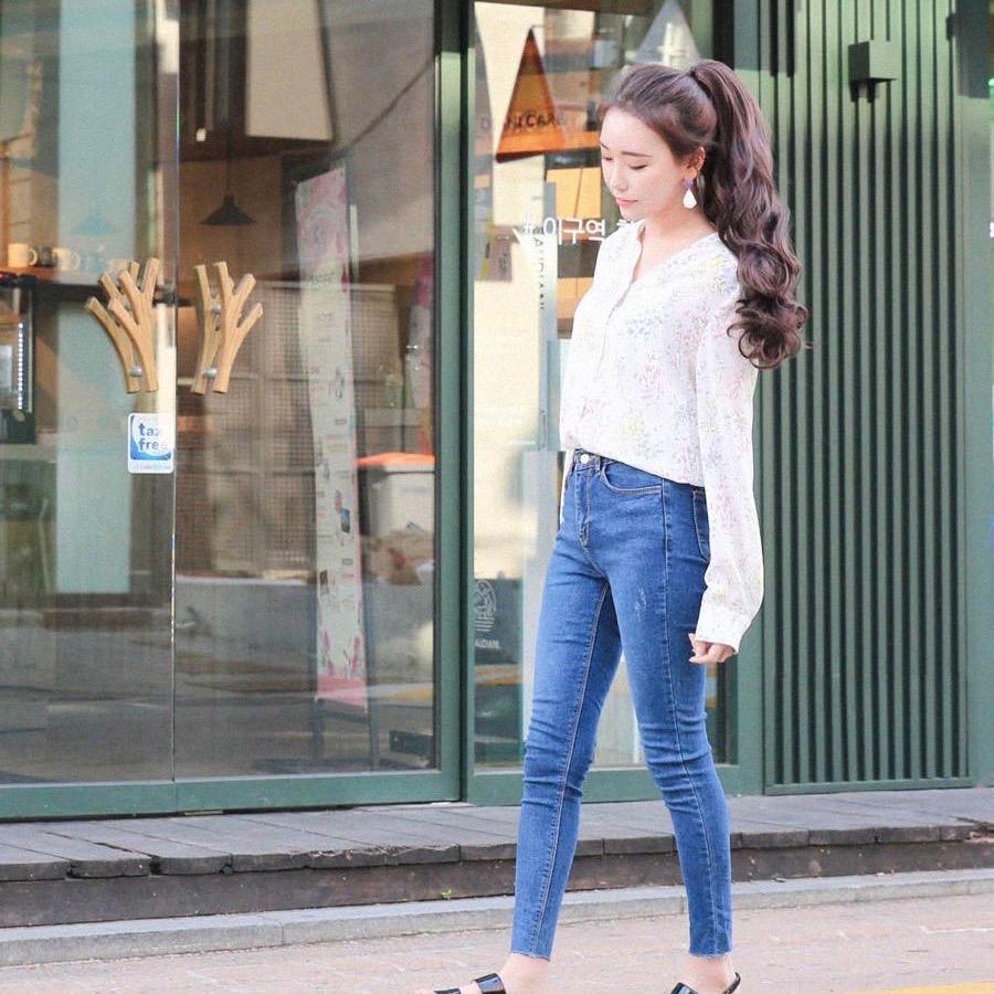 Ngoạm Tóc giả Tóc xoăn phồng MN44 Phụ nữ Tiện ích mở rộng