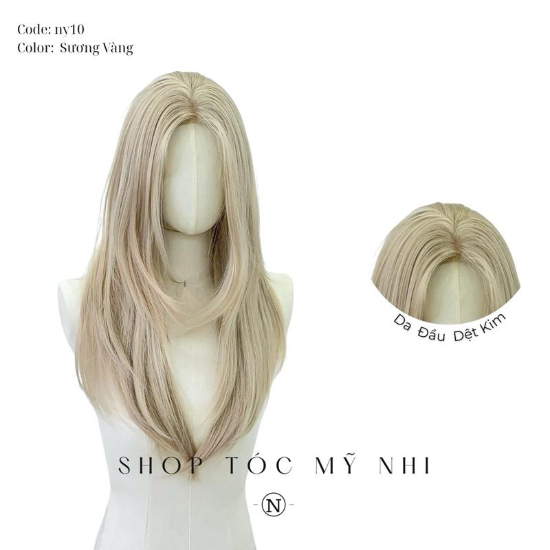 Tóc Giả Mỹ Nhi Da Đầu Tỉ Lệ Dệt Kim NY10 Thẳng Cúp dài