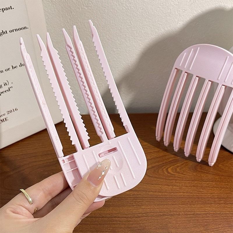 Lược Kẹp Làm Phồng Chân Tóc Tích Hợp Kẹp Hổ Trợ