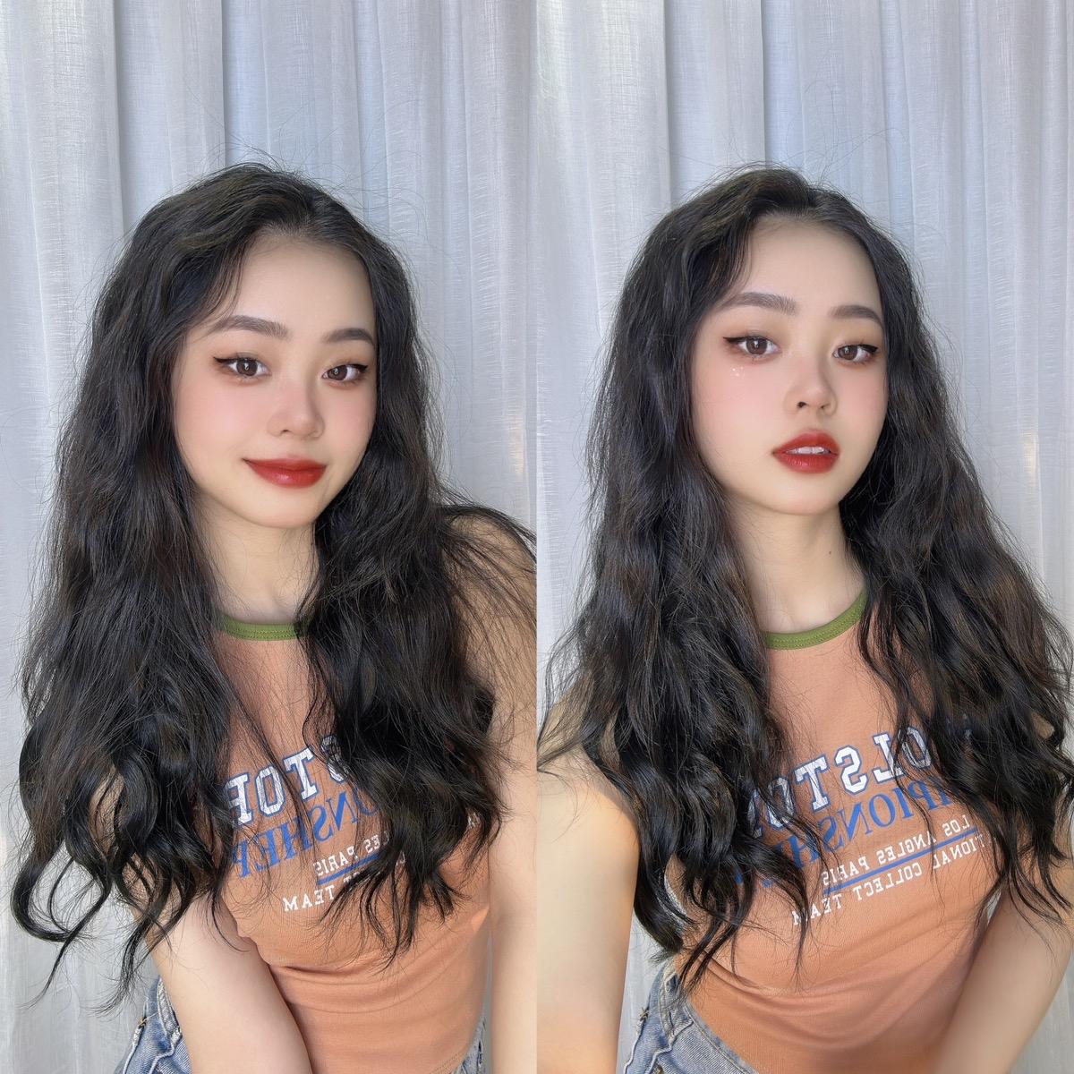 Tóc kẹp U Ku07kg Xù Sóng Nước