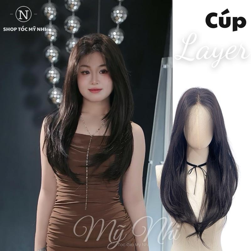 Tóc Giả Mỹ Nhi Cúp Layer Hai Mái Bay SU04 Siêu Da Đầu Lưới U (bản to) - Nữ