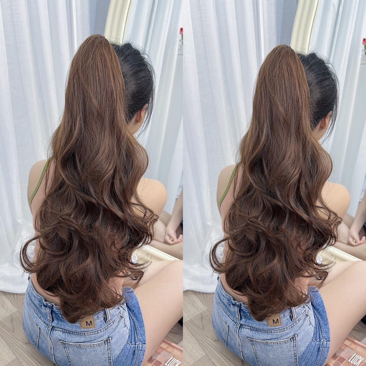 Ngoạm Xoăn Tóc Giả Nữ M060 65cm