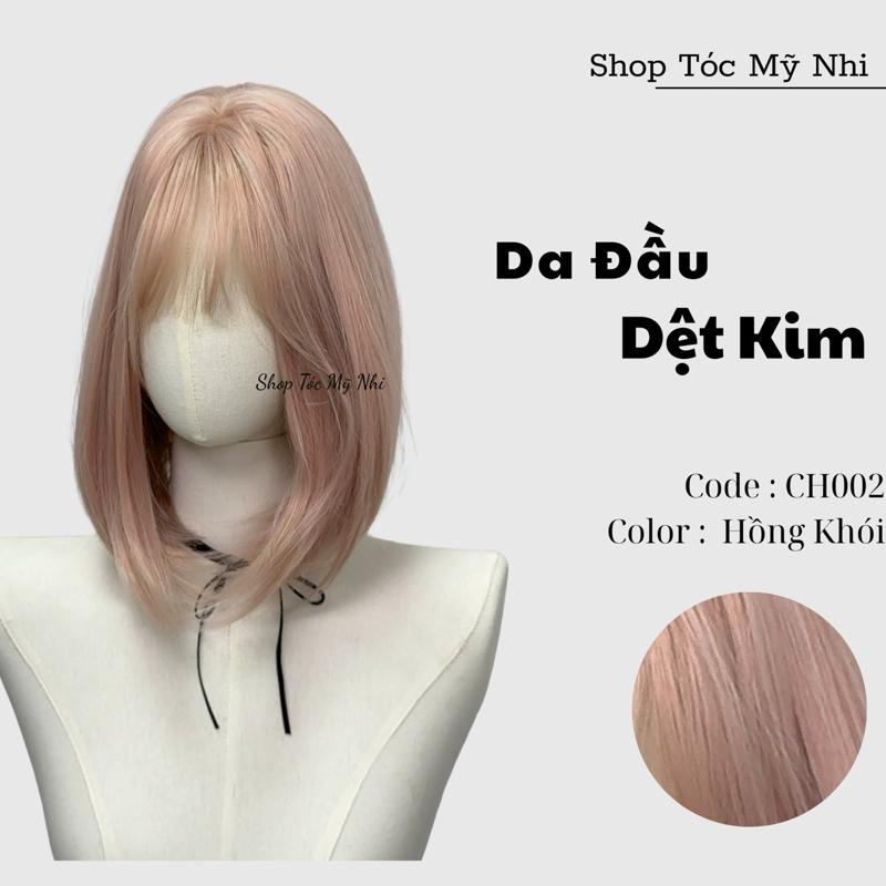 Tóc Giả Nguyên Đầu Dệt Kim Mái Thưa Ngắn Baby CH002